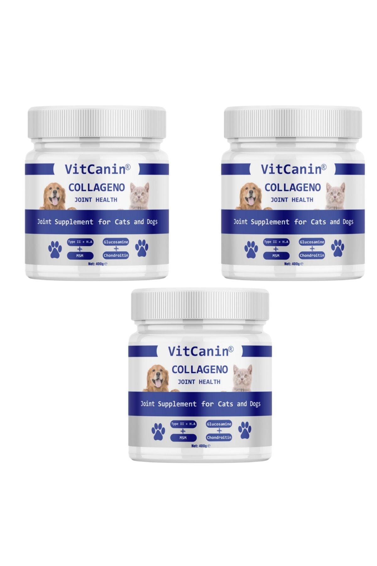 VİTCANİN COLLAGENO 400 Gr 3 ADET KEDİ