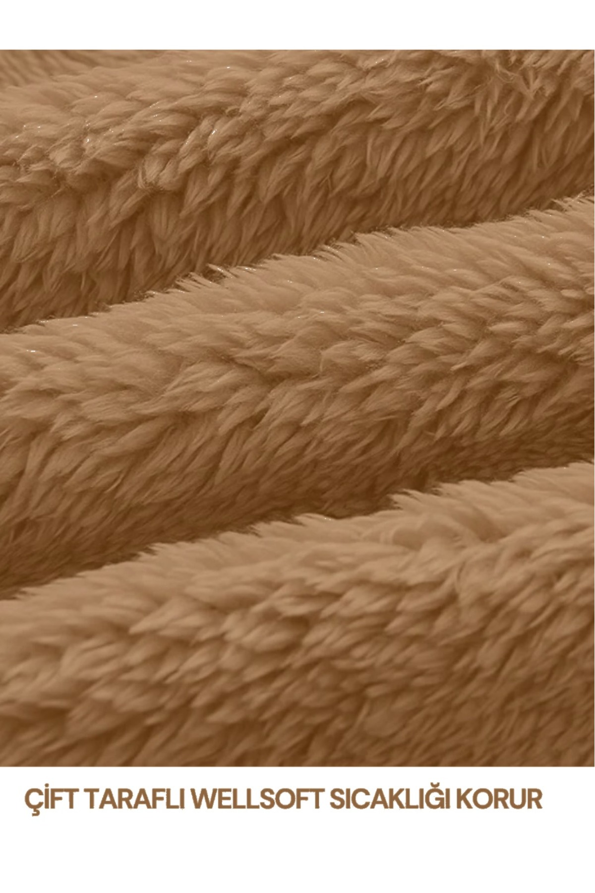BabyRight Wellsoft Peluş Fermuarlı Kışlık Ayıcık Bebek Uyku Tulumu Bebek Tulumu Çocuk Tulumu fotoğrafı 2 (önizleme)