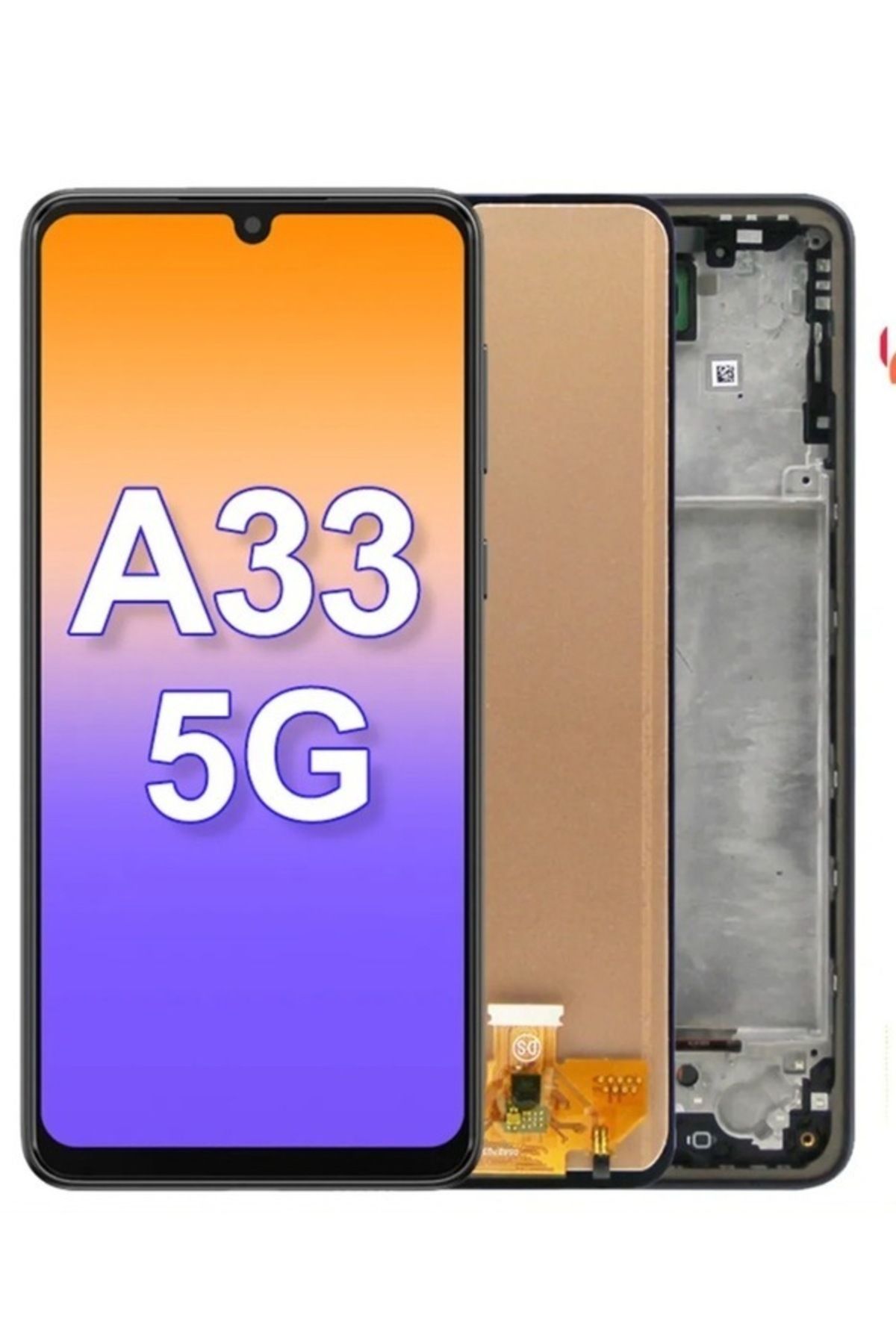 ERCTECH Galaxy A33 Lcd Ekran Uyumlu Dokunmatik Çıtalı