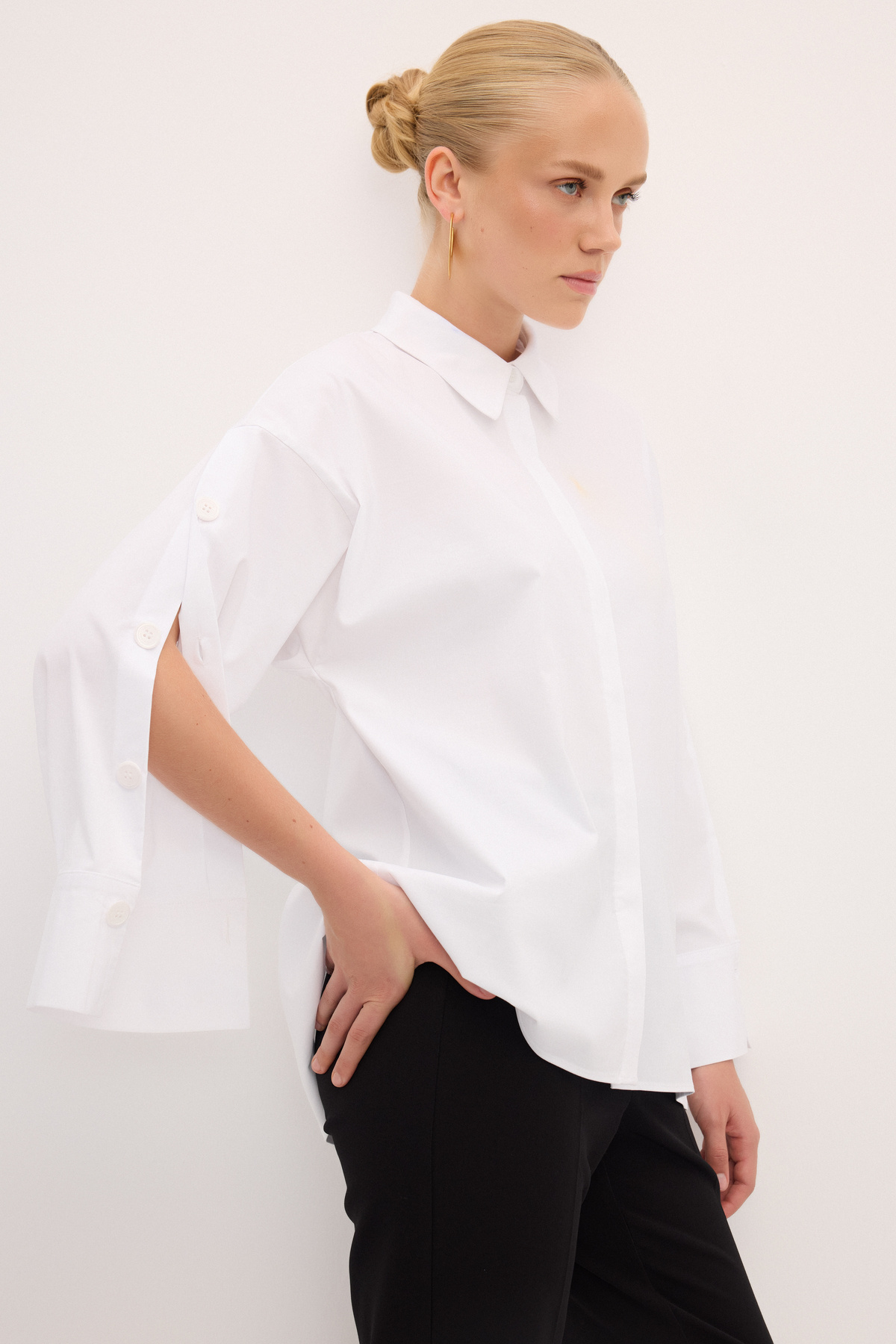 Love My Body-Button Detailed Shirt 4