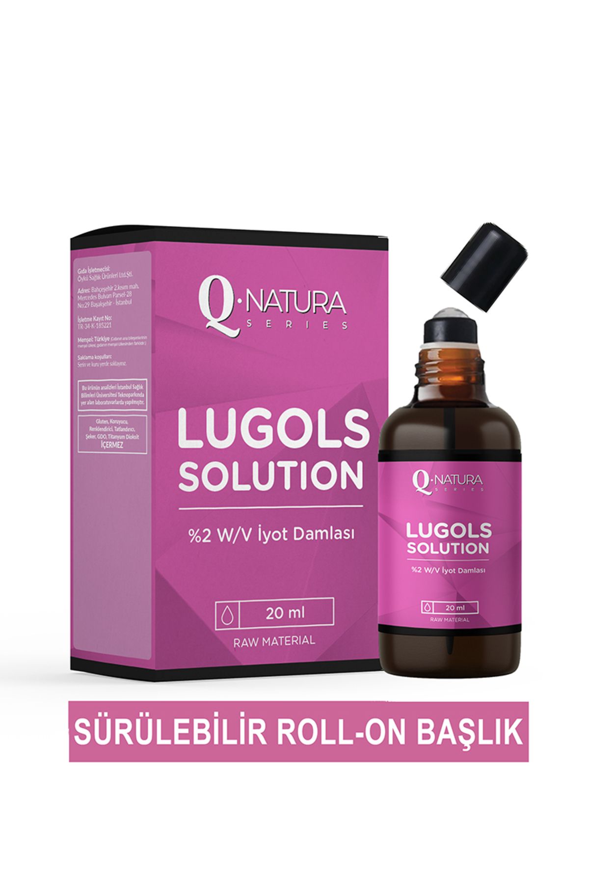 Q natura series Lugol's Solution % 2 iyot Damla + Roll-on