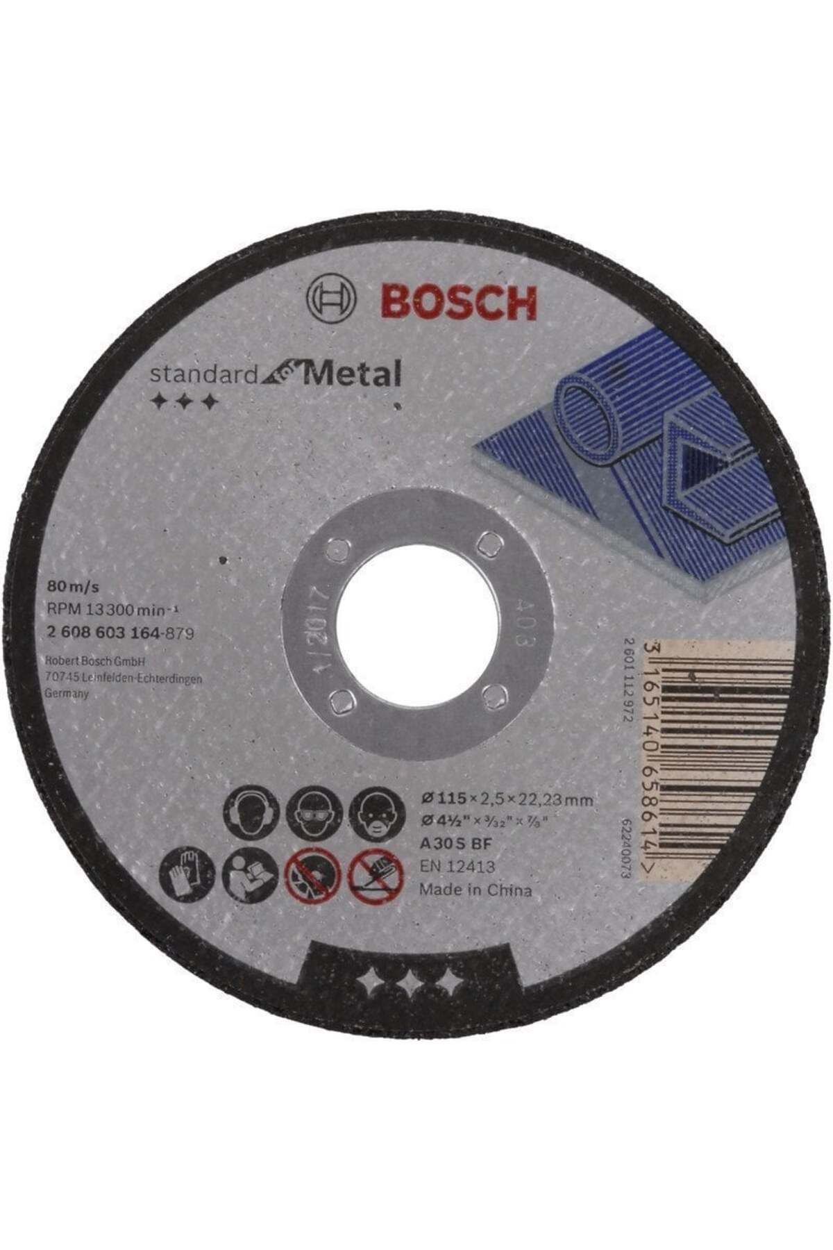 Bosch Standart Kesme Diski 115x2.5mm Metal