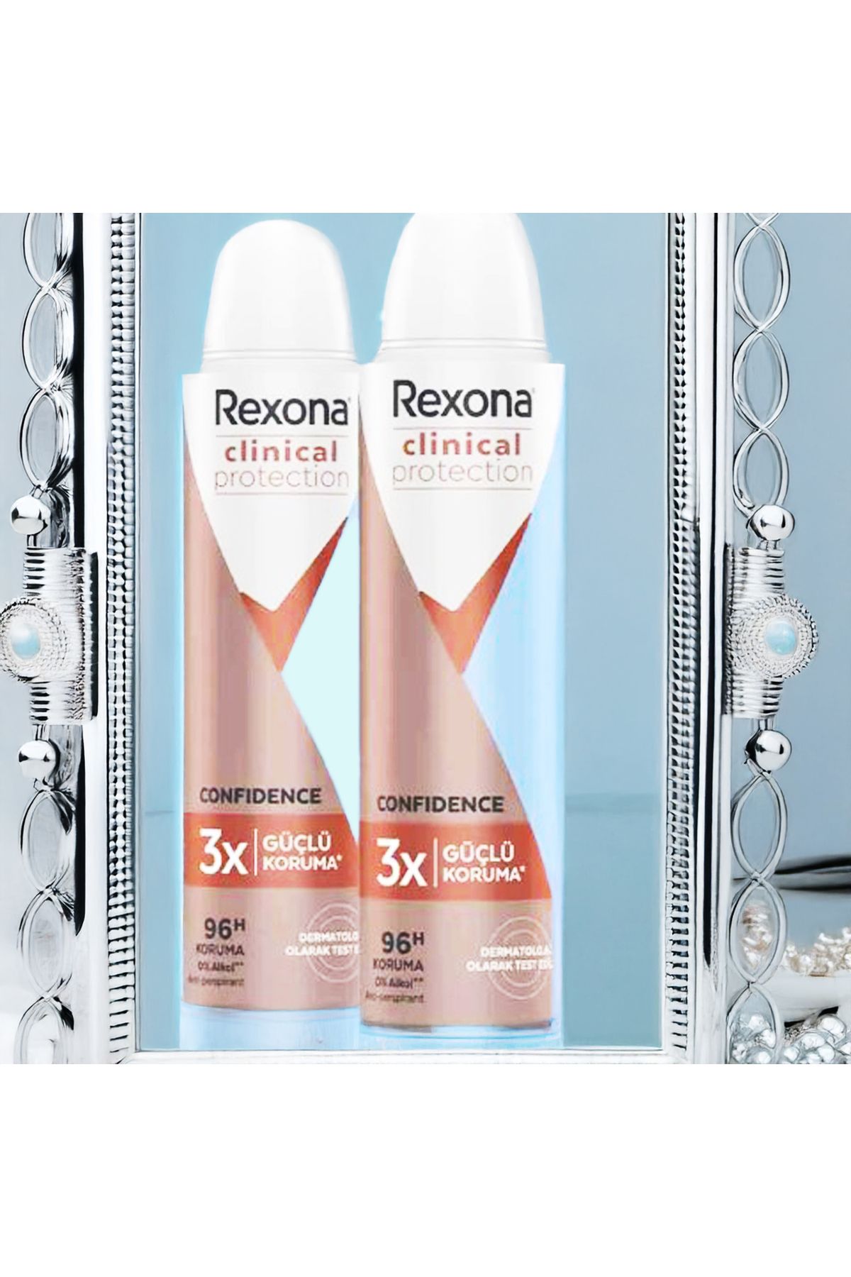 Rexona Clinical Protection Kadın Sprey Deodorant Confidence 96 Saat Koruma 150 ml 2 ADET