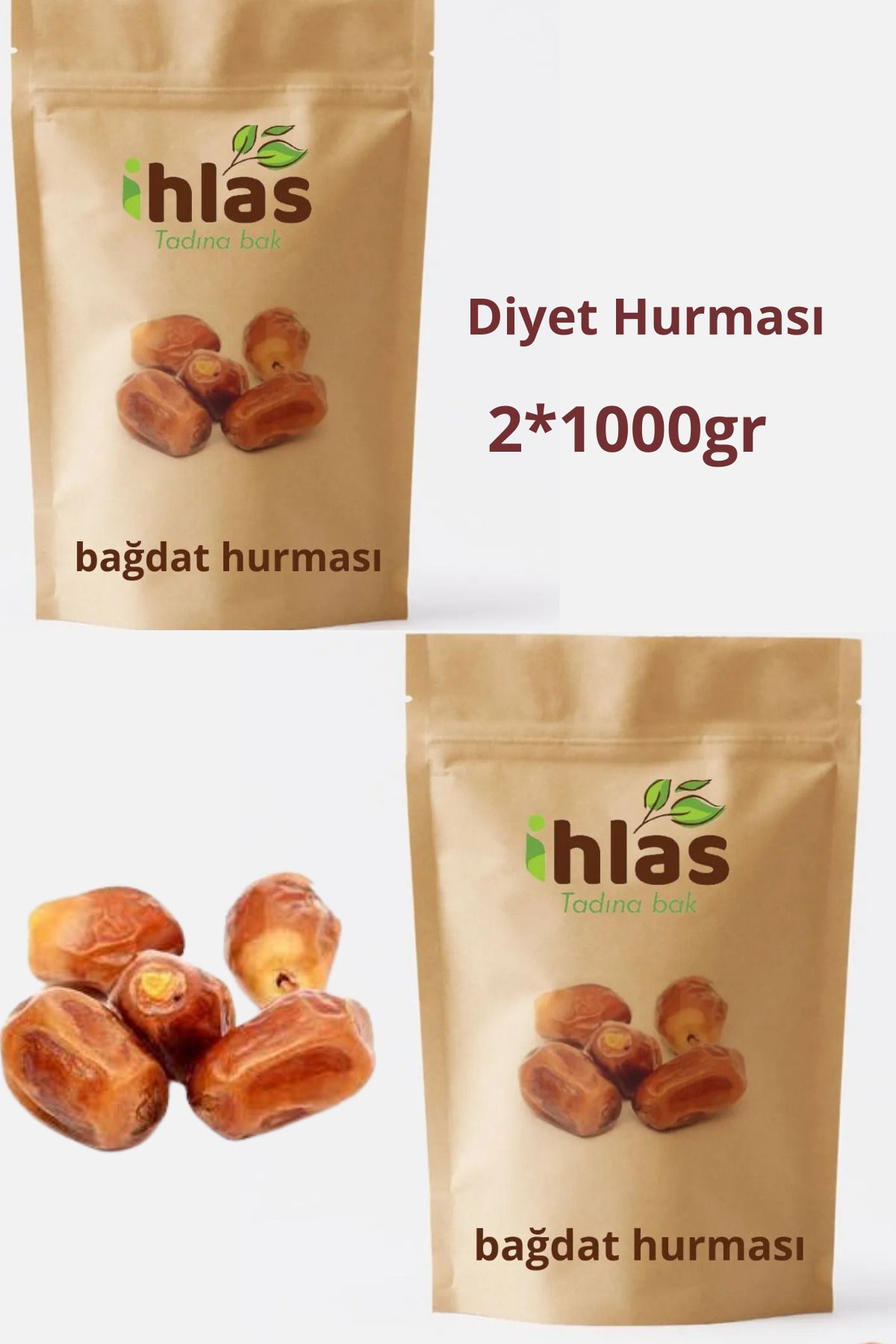 İhlas Bağdat Hurması( Diyet Hurması) 2 kg