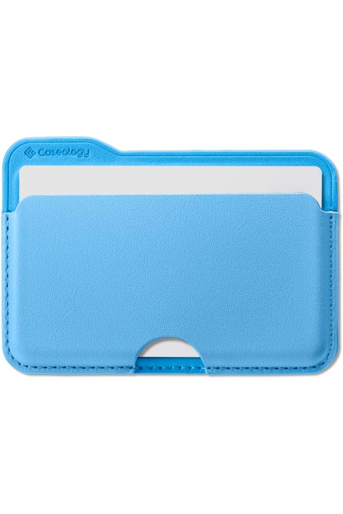 CALRADİA Spigen iPhone için MagSafe özellikli 3 Kartlı Manyetik Cüzdan Folder Pop Sky Blue - AFA07231