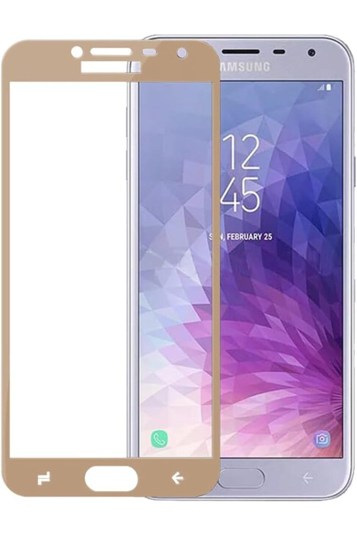 STOREMAX lvnmblya Galaxy J4 Uyumlu Full Kaplayan Temperli 5D Ekran Koruyucu Cam (Gold) Shop Deesing 224120