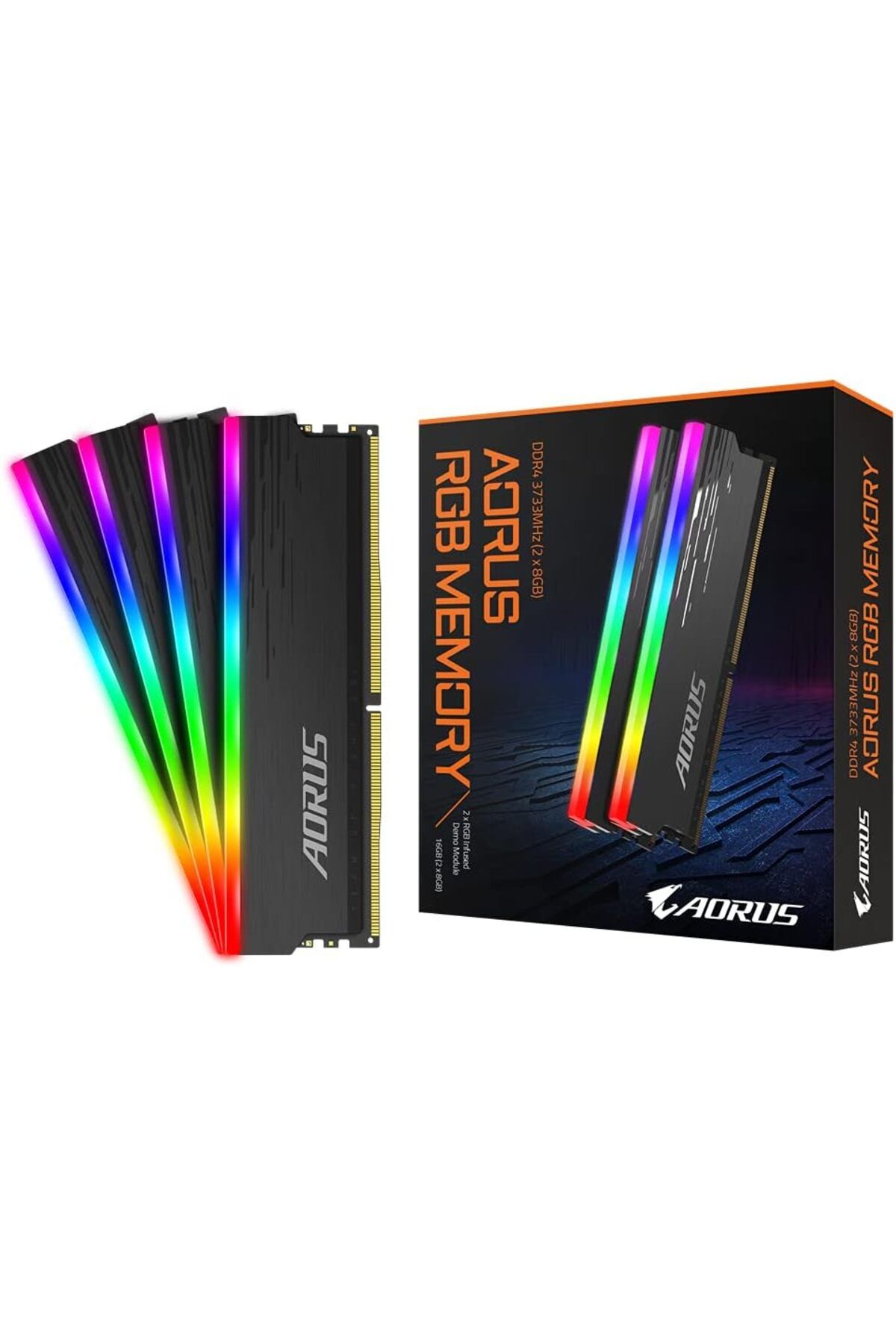 STOREMAX shpwave AORUS RGB Memory Bellek DIMM Kit 16GB, ‎DDR4 SDRAM, ‎3733 MHz, ‎-ARS16G37D HTCshp 1005