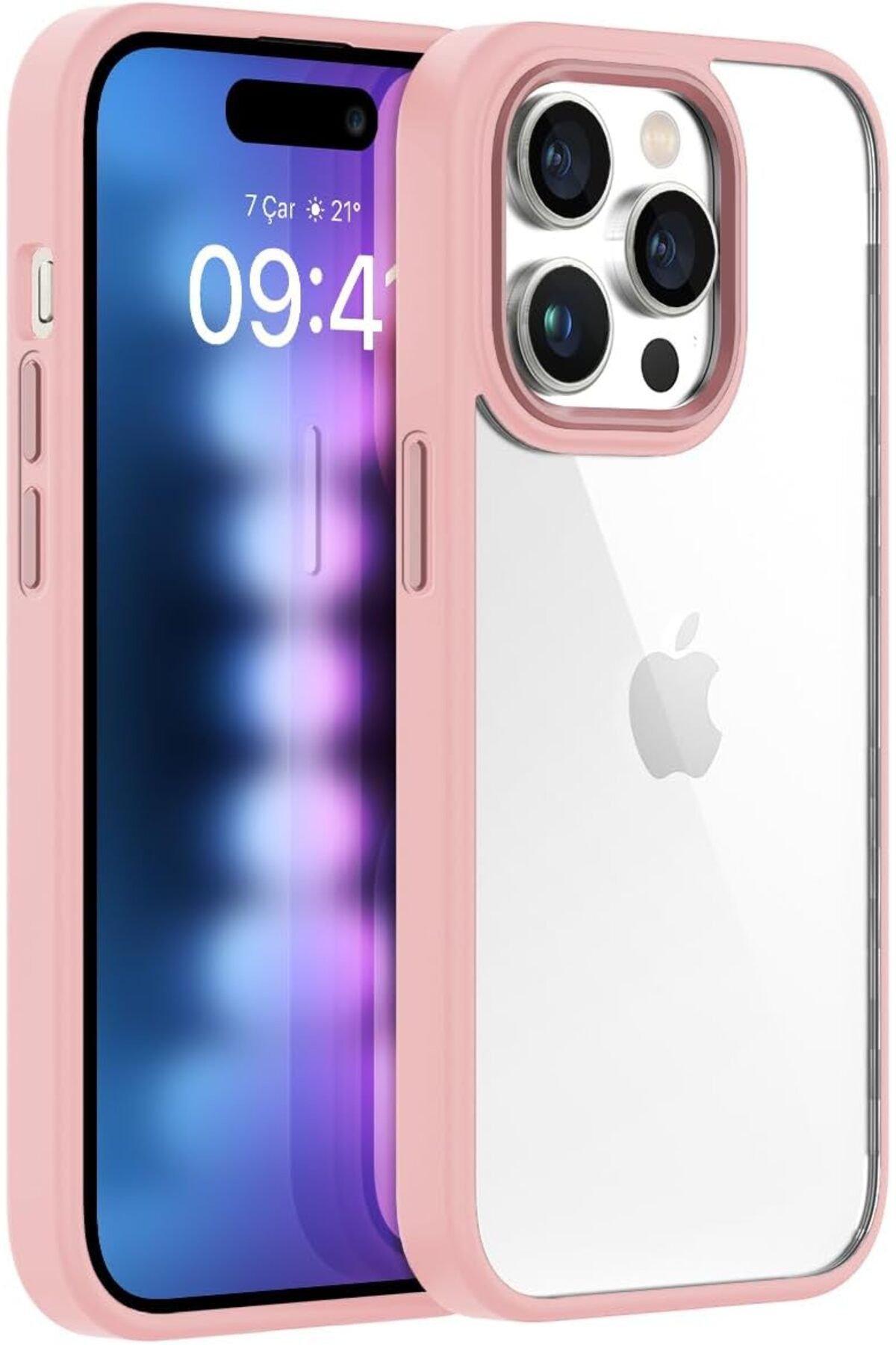 MCreative crashop LABS Buff iPhone 15 Pro Max ile Uyumlu New Air Bumper Kılıf, Koruyucu Telefon Kılıfı (P