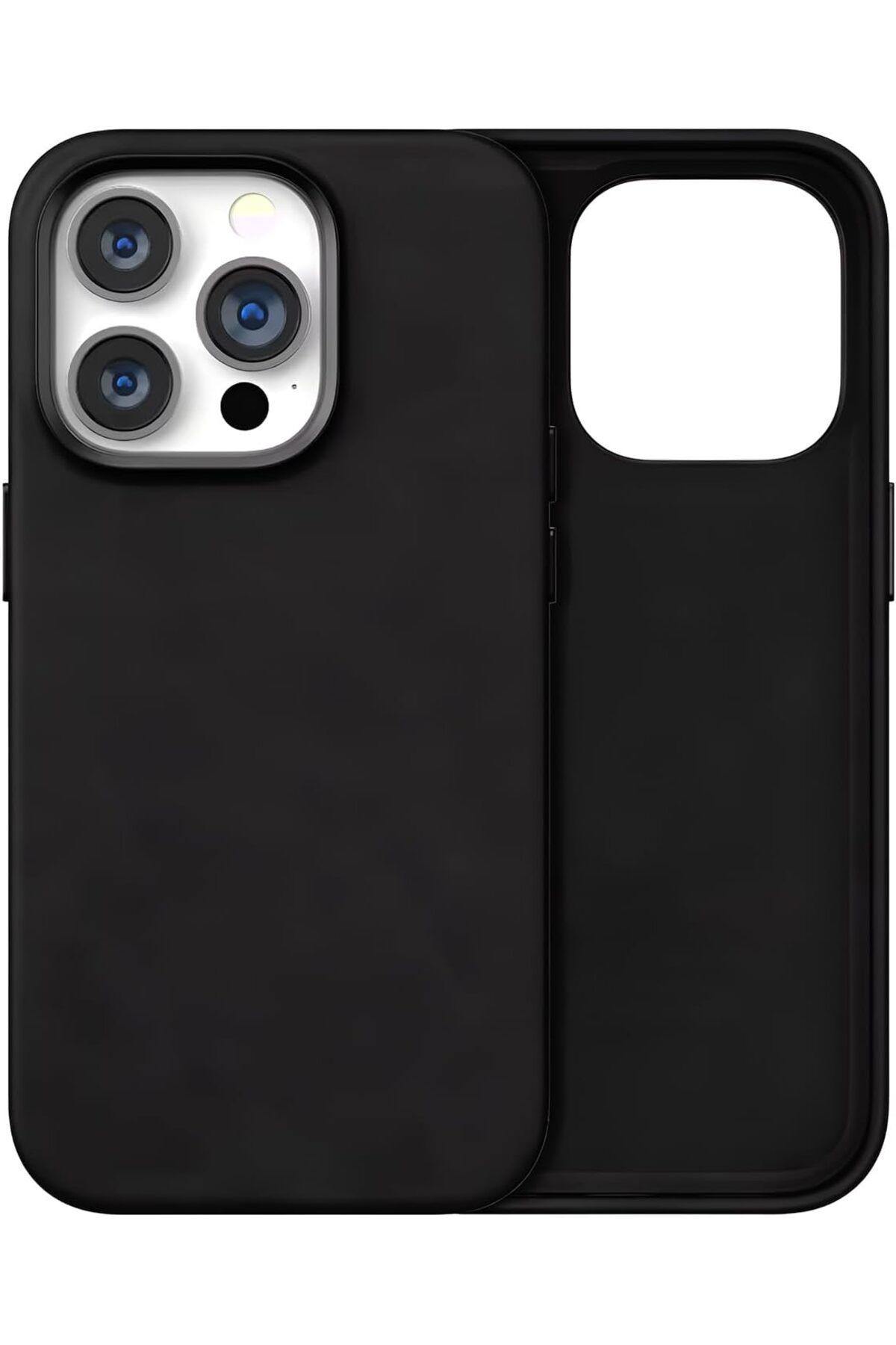 STOREMAX daliashops iphone 13 ve iphone 14 için Fabric Serisi Hybrid Nano Mikro Dokuma Premium Kılıf Metal