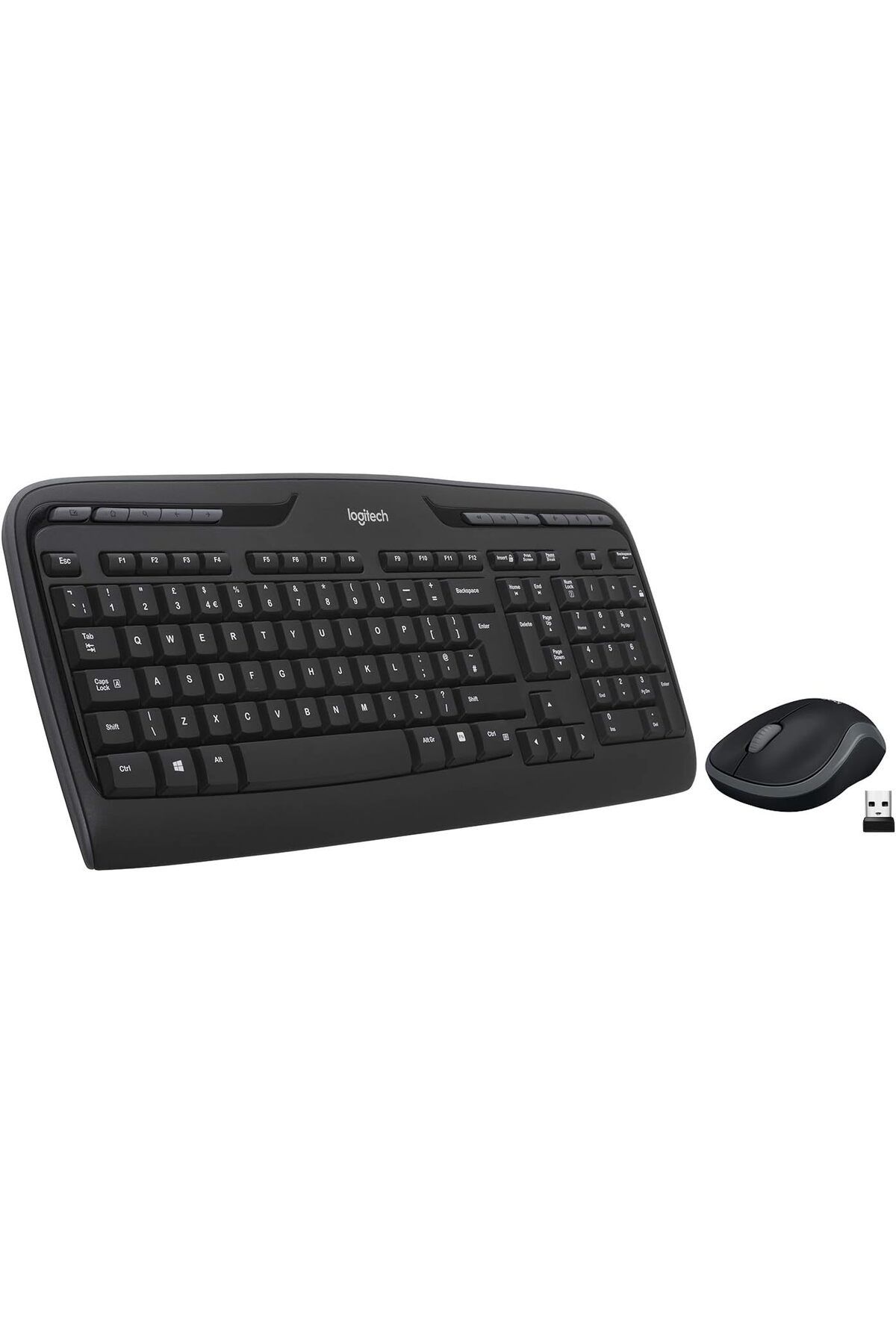 STOREMAX dlshop MK330 Kablosuz Klavye ve Mouse Seti, Multimedya Tuşları, Sıvı Dökülmesine Dayanıklı,