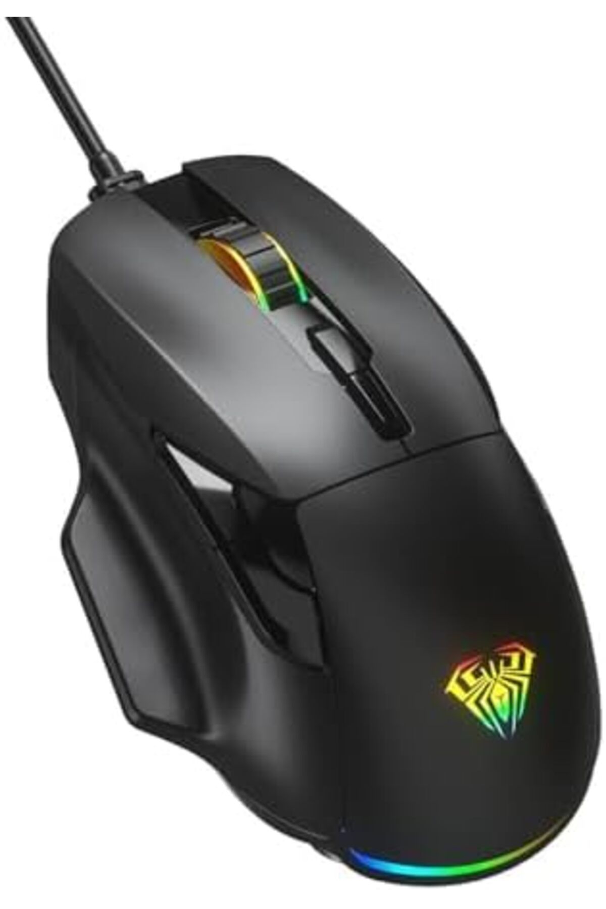 STOREMAX Erhnshp Oyuncu Mouse Optik Gaming Tuşlu Makro Rainbow 7 F815 12800DPI Yeni rnbuyshop 995340