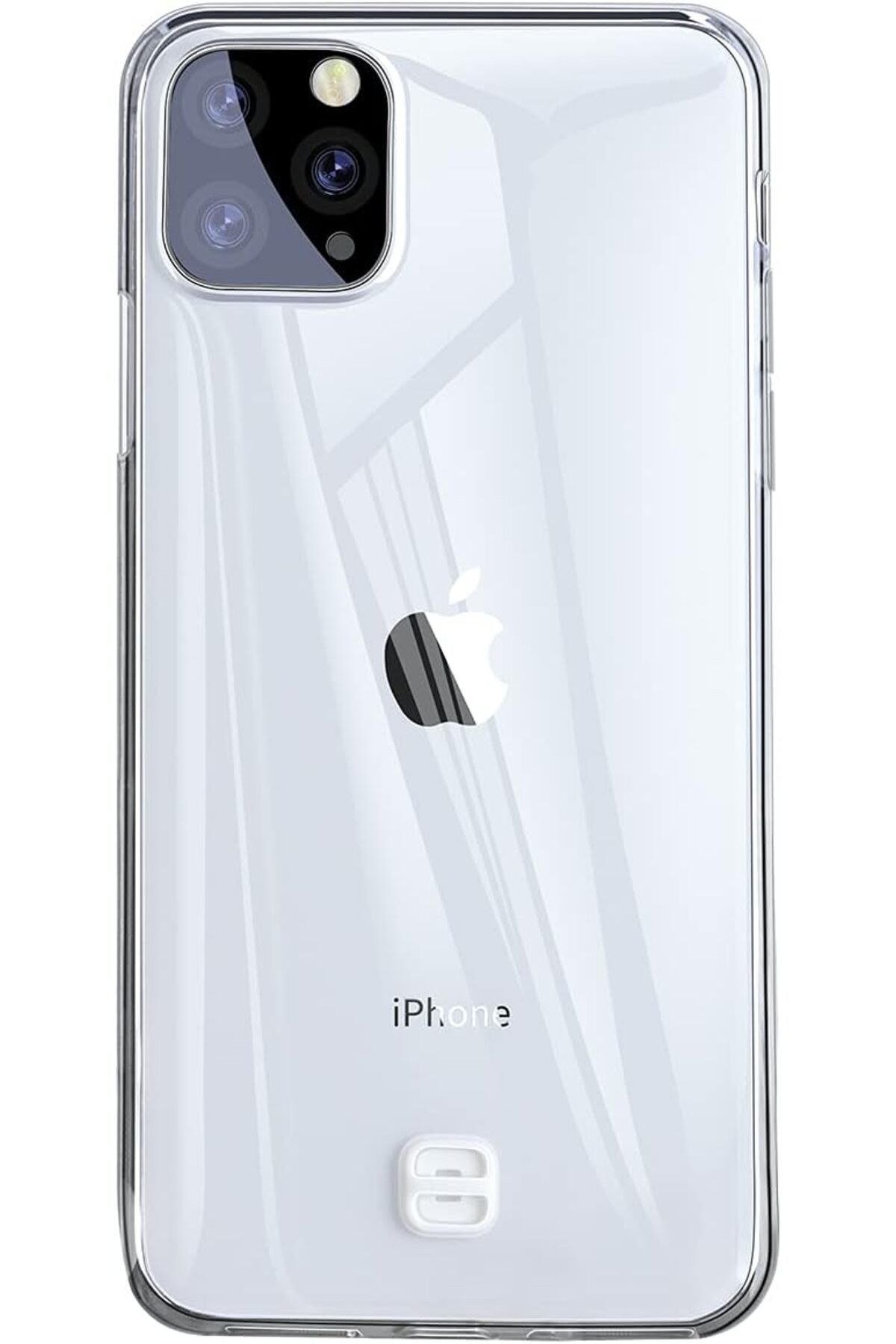 MCreative crashop Transparent Key, iPhone 11 Pro Max Cep Telefonu Kılıfı, Şeffaf/Transparan, Beyaz  107314