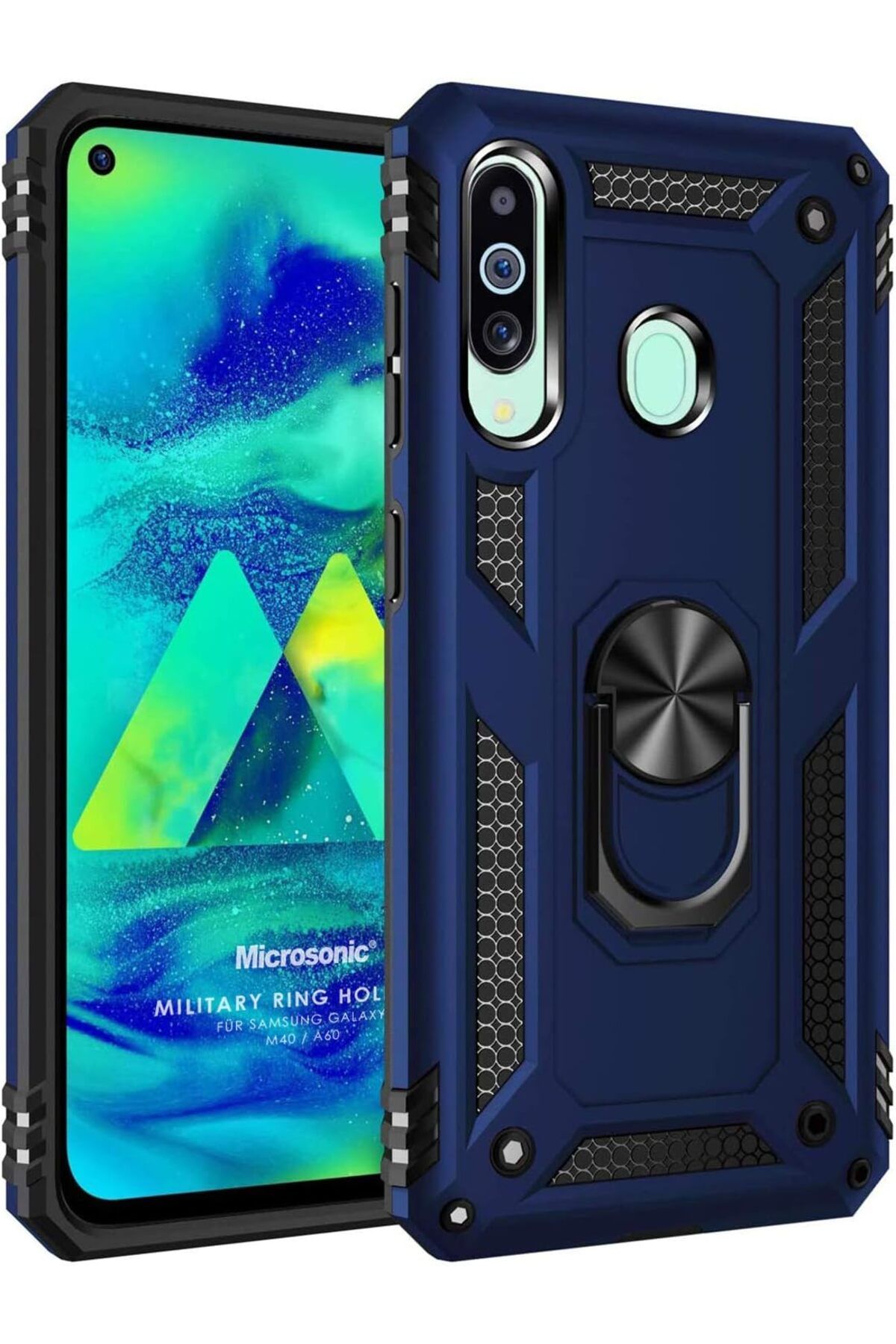STOREMAX htpshopmx Galaxy M40 Kılıf Military Ring Holder Lacivert str http 1092444