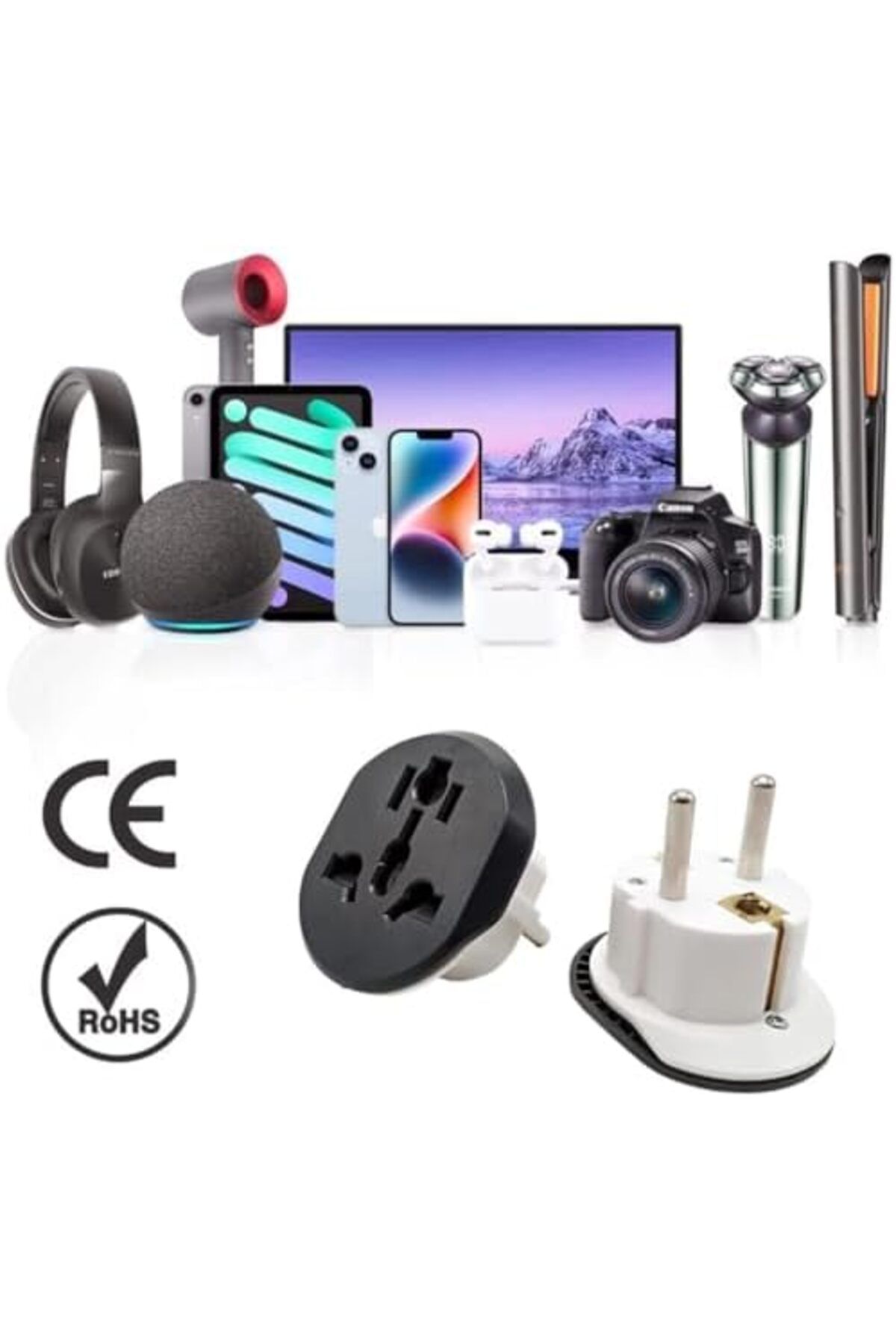 STOREMAX prhshop ülkede ABD/Avustralya/UK 200'den fazla CE sertifikalı, Dönüştürücü Adaptörü, Seyah