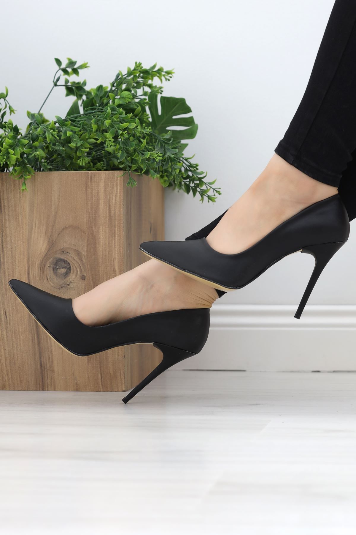 glamfit 10 Cm Topuklu Stiletto Siyahderi - 19581.264.