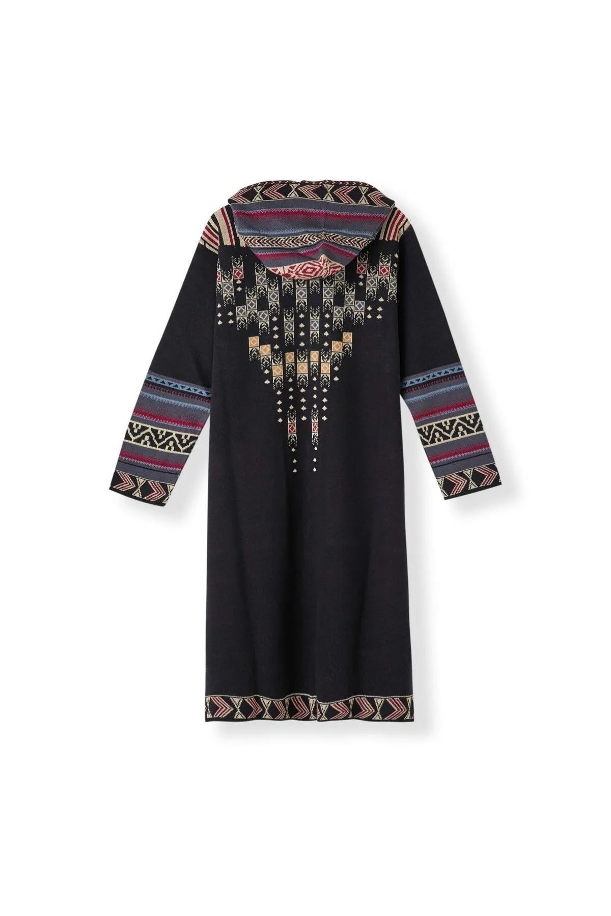 ژاکت جلو باز سیاه زنانه حجاب زن کاردیگان پوست الگوی luvise