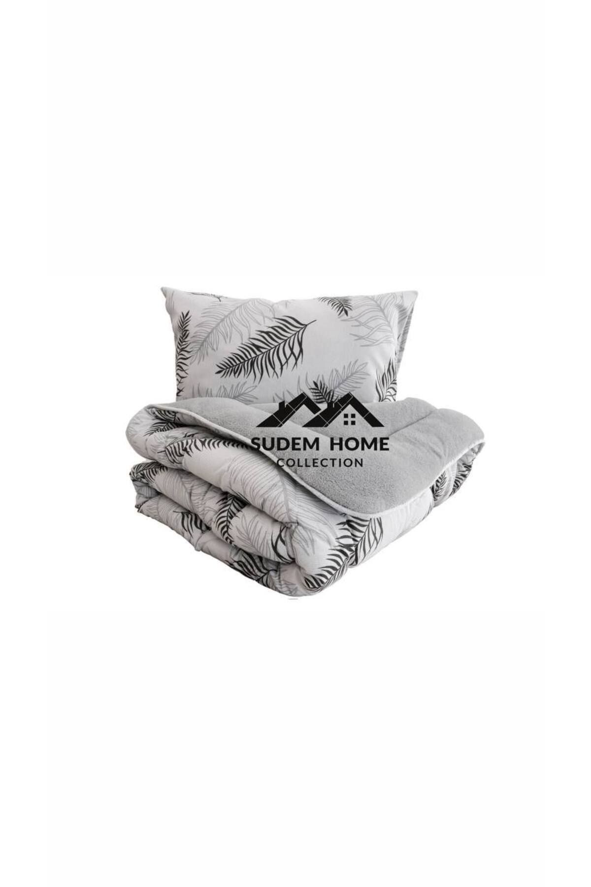 Sudemhome-Welsoft Single Soft Sleeping Set - Gray Feather, with Elastic Sheets 2