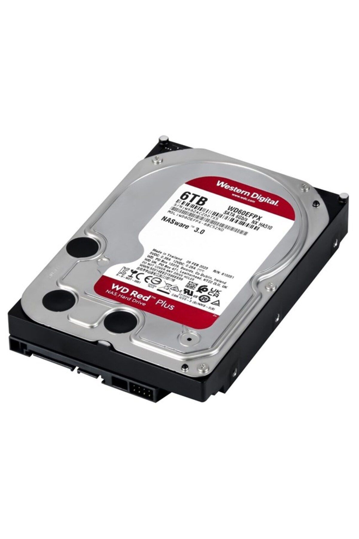 WD Red Plus Nas 6tb 3.5" 5400rpm Sata (60EFPX)