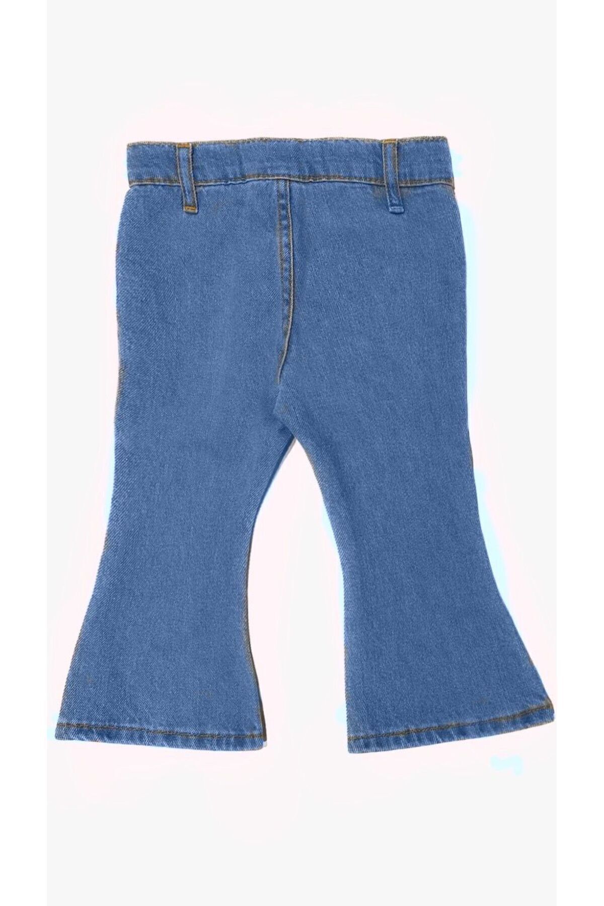 minny max İspanyol Paça Denim Çocuk Kot Pantolon fotoğrafı 3 (önizleme)