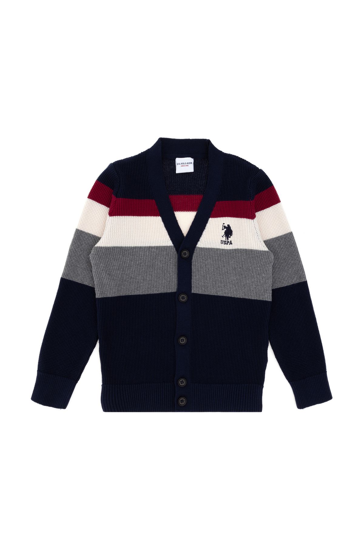 U.S. Polo Assn. Erkek Çocuk Lacivert Triko Hırka 50295507-VR033