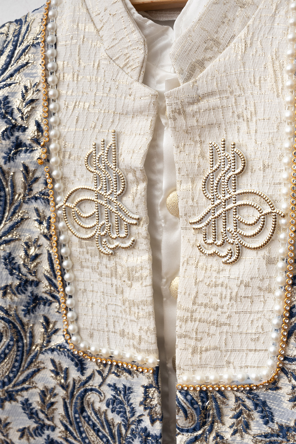 Petite Ponpon Baby Erkek Bebek Şehzade Kıyafeti Erkek Çocuk Sünnetlik mevlüt takımı erkek bebek hediyelik set fotoğrafı 3 (önizleme)