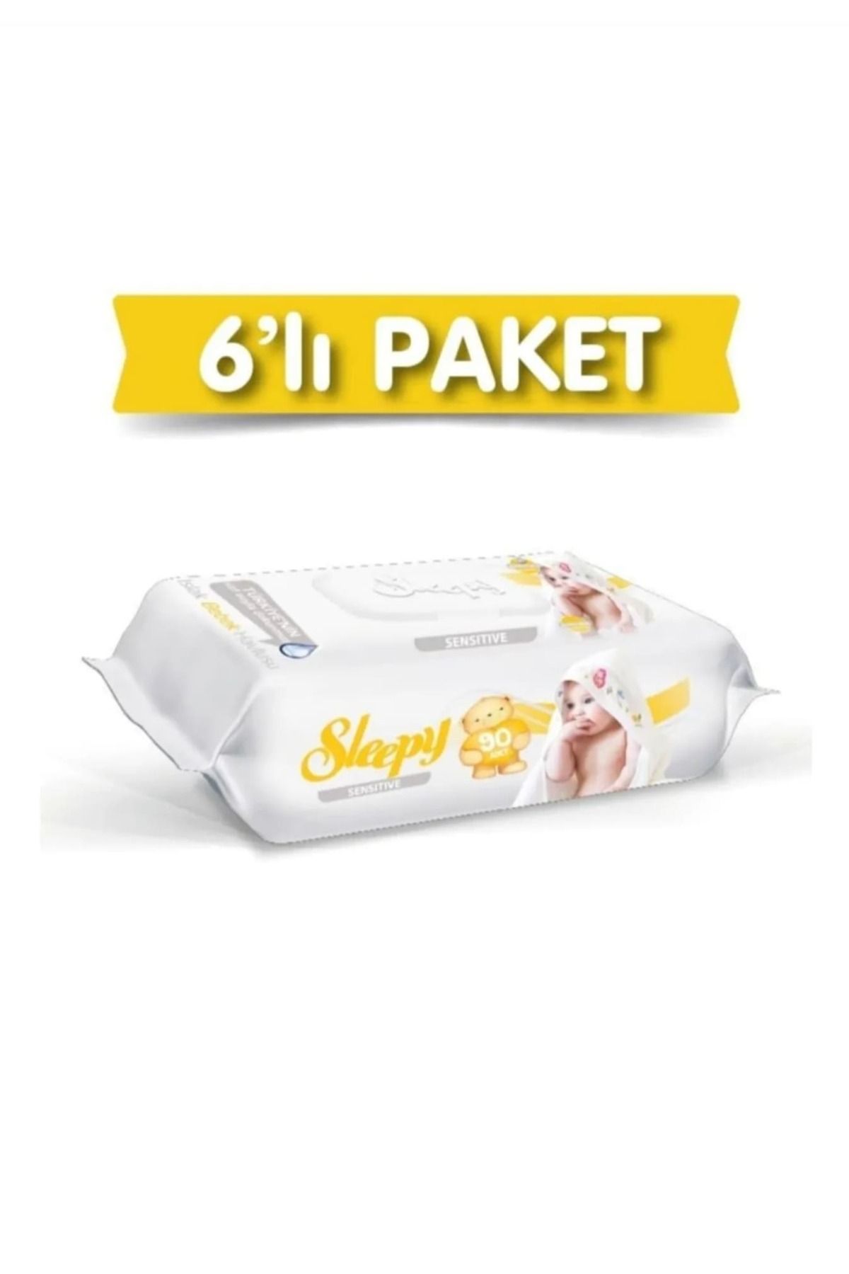 Sleepy sensitive ıslak mendil 6lı paket