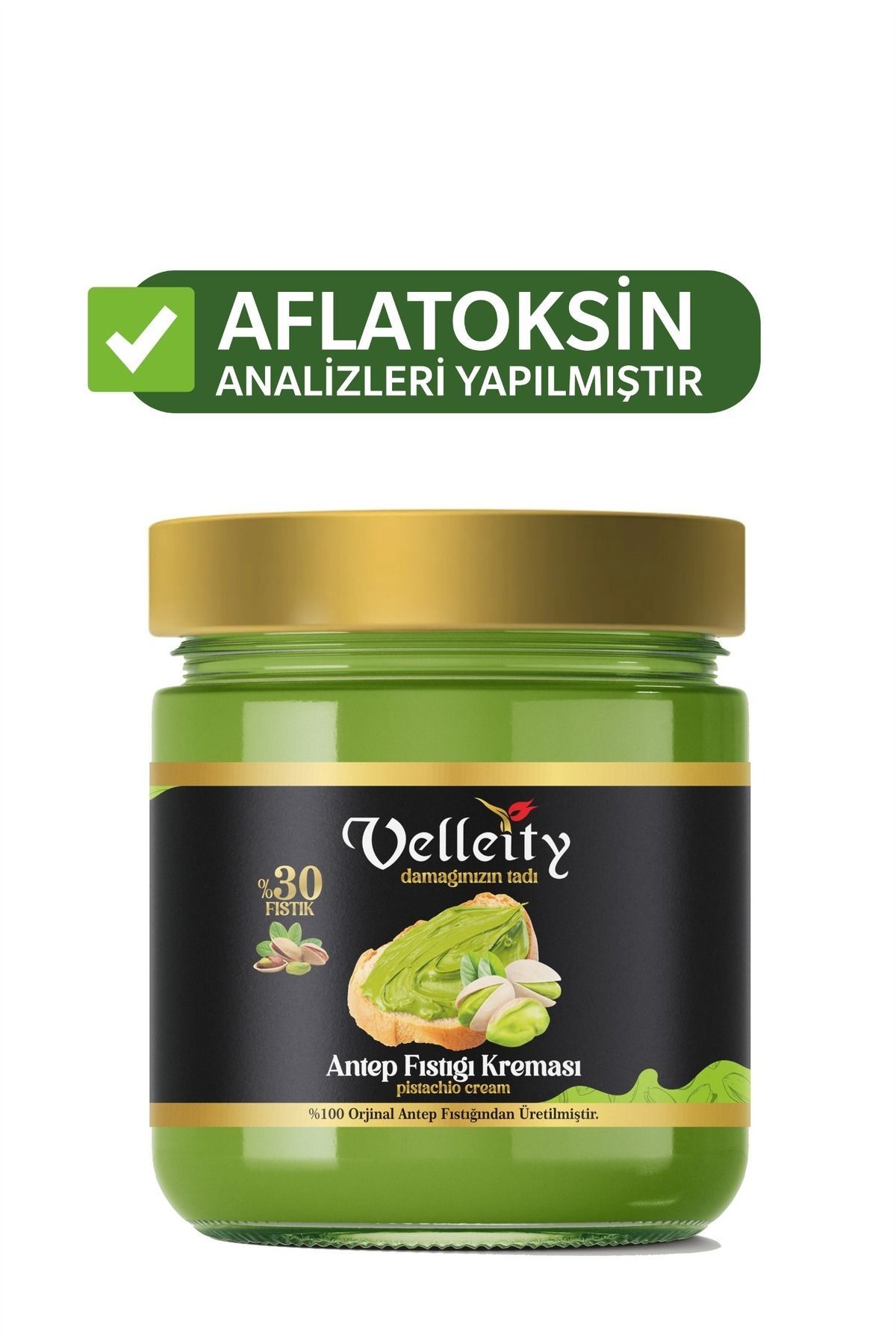 Velleity Antep Fıstık Kreması 200 gr-Antep Fıstığı Kreması