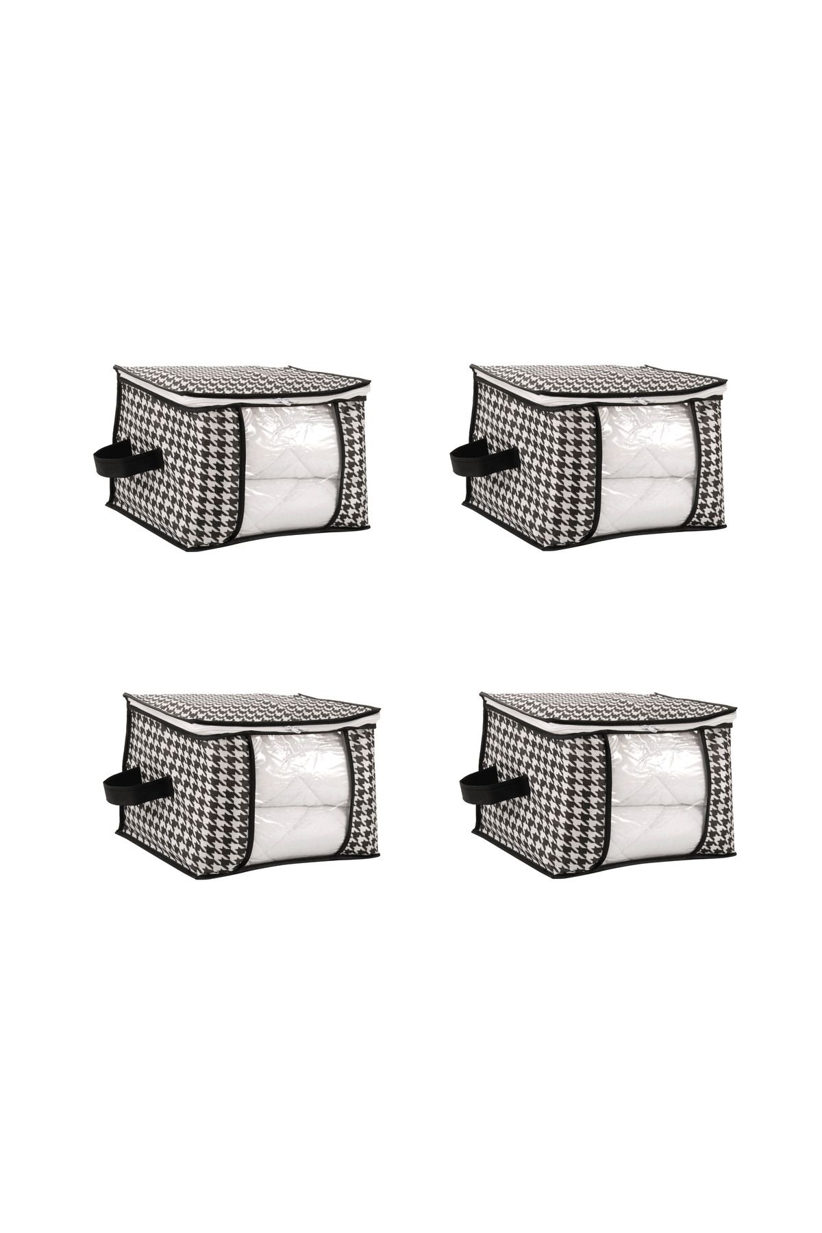 Formeya-Mittelgroßer, luxuriöser Kleiderschrank-Organizer mit Fenster zur Aufbewahrung von Pullovern, Piqué und Decken, 40 x 40 x 30 cm – 4 Stück 3