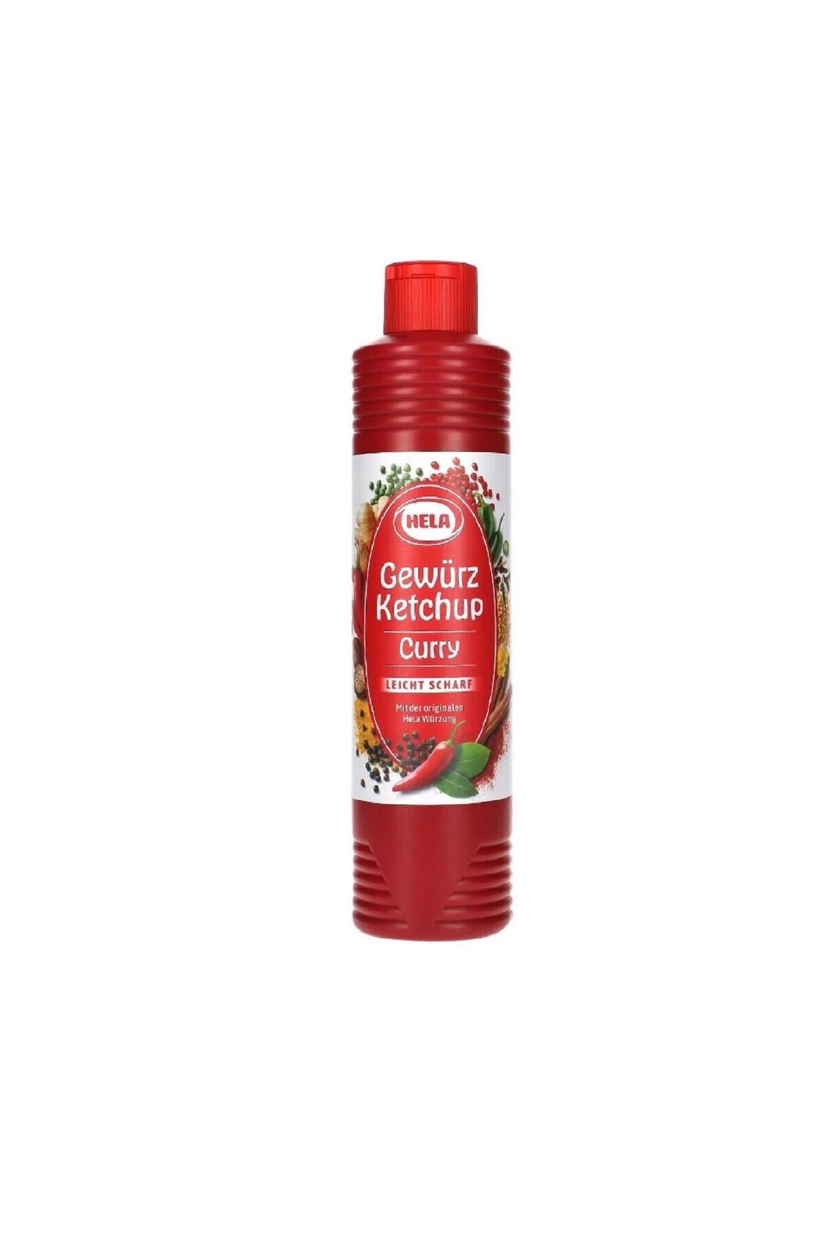 EKN HELA ketçap Gewürz Ketchup Curry Hafif ACILI Körili, Katkısız, Vegan 800ml