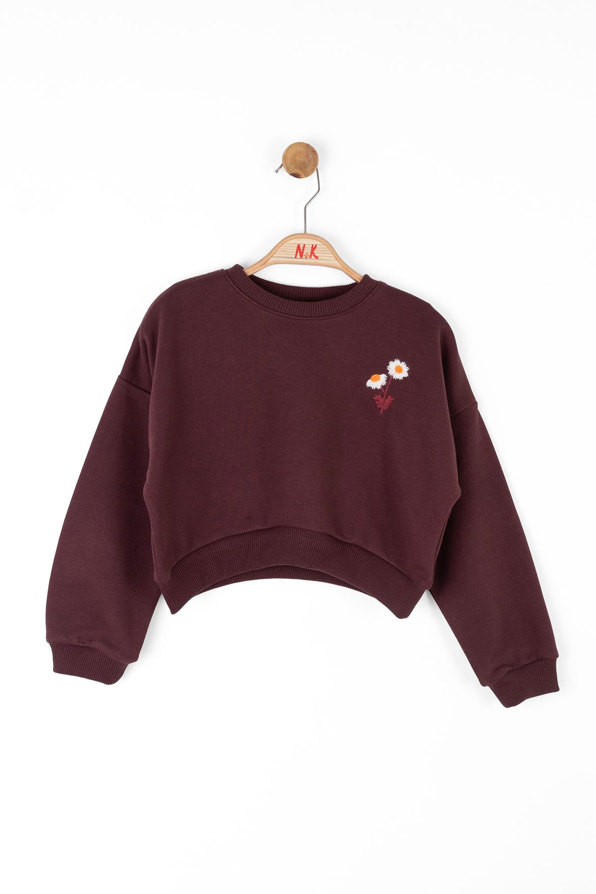 nk kids-37505 Girl's Bordo Akasya Sweat 1