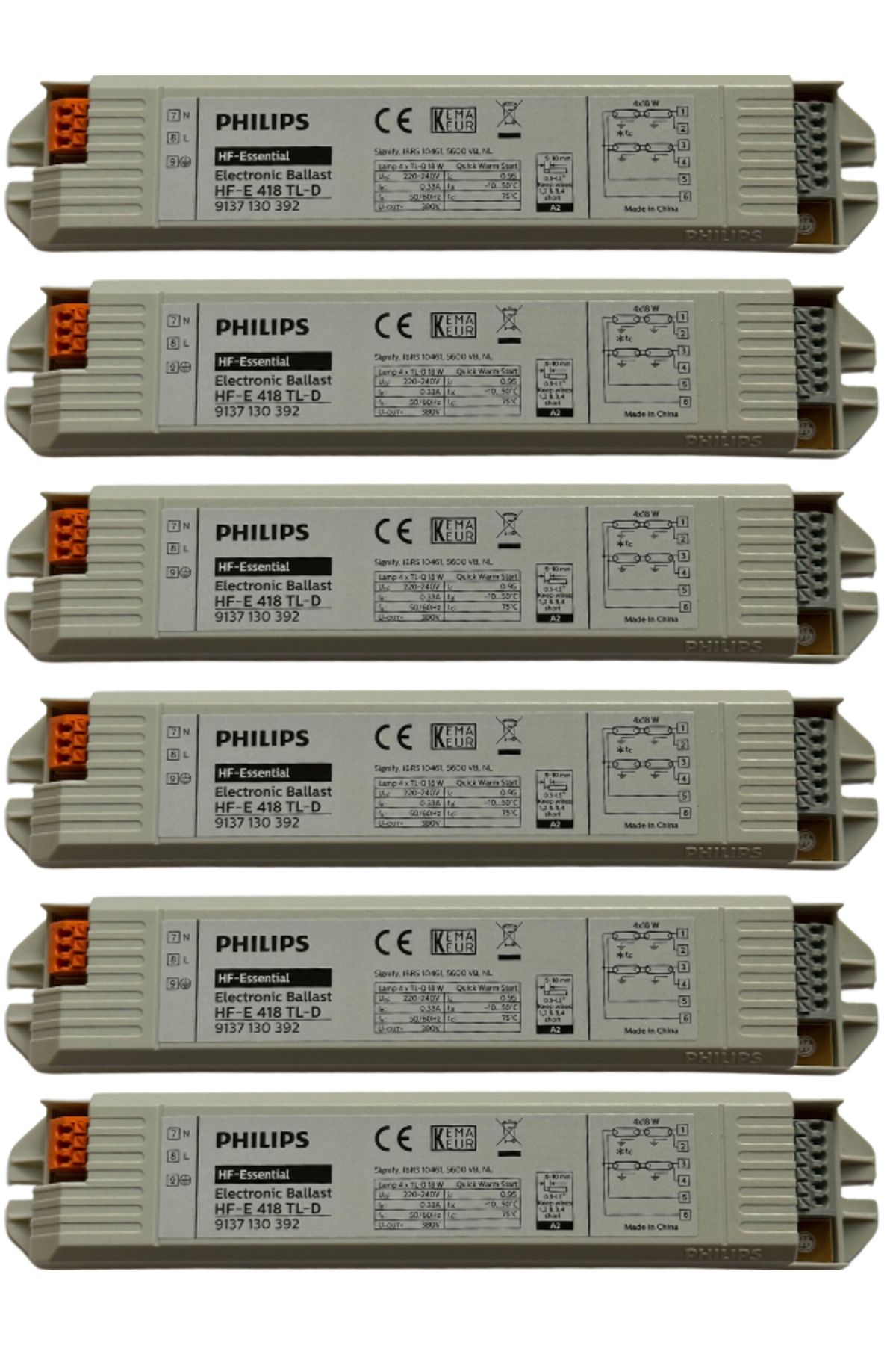 Philips Hf-E 4X18W Elektronik Balast (6 Adet)