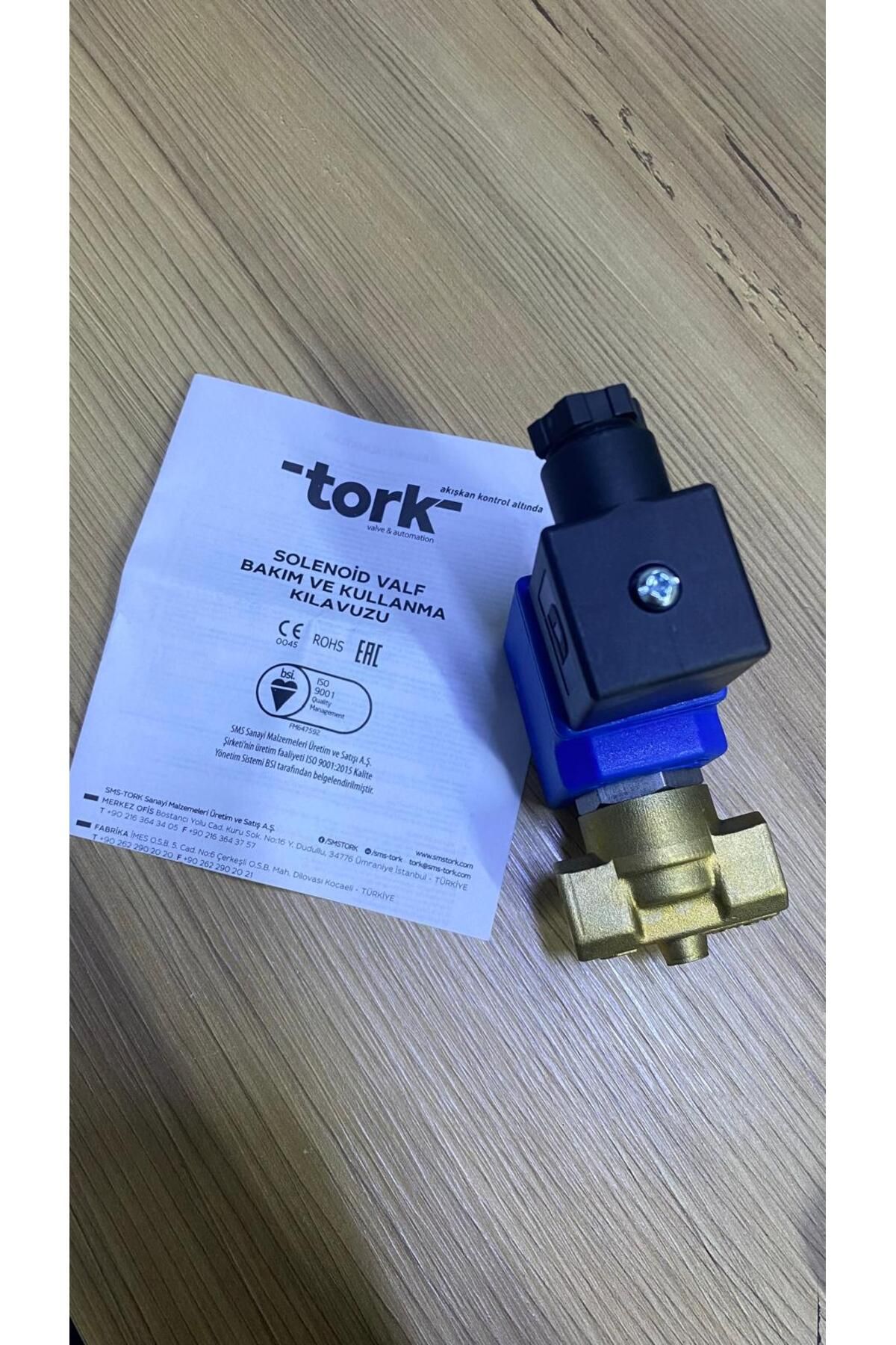 TORK S1010 Genel Maksat Solenoid Vana 24VDC 0-16 Bar