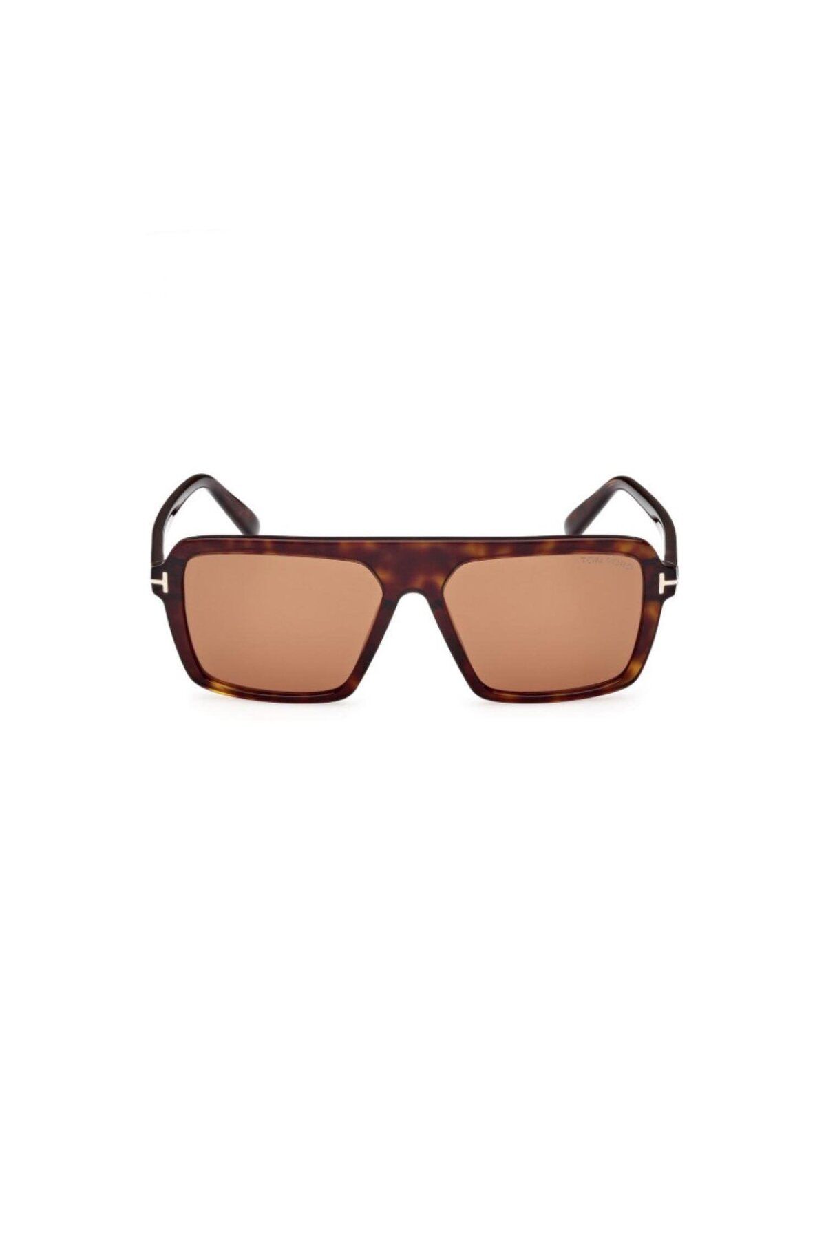 عینک آفتابی استخوانی قهوه ای Tf 1176 52e 56 Unisex Pilot Tom Ford