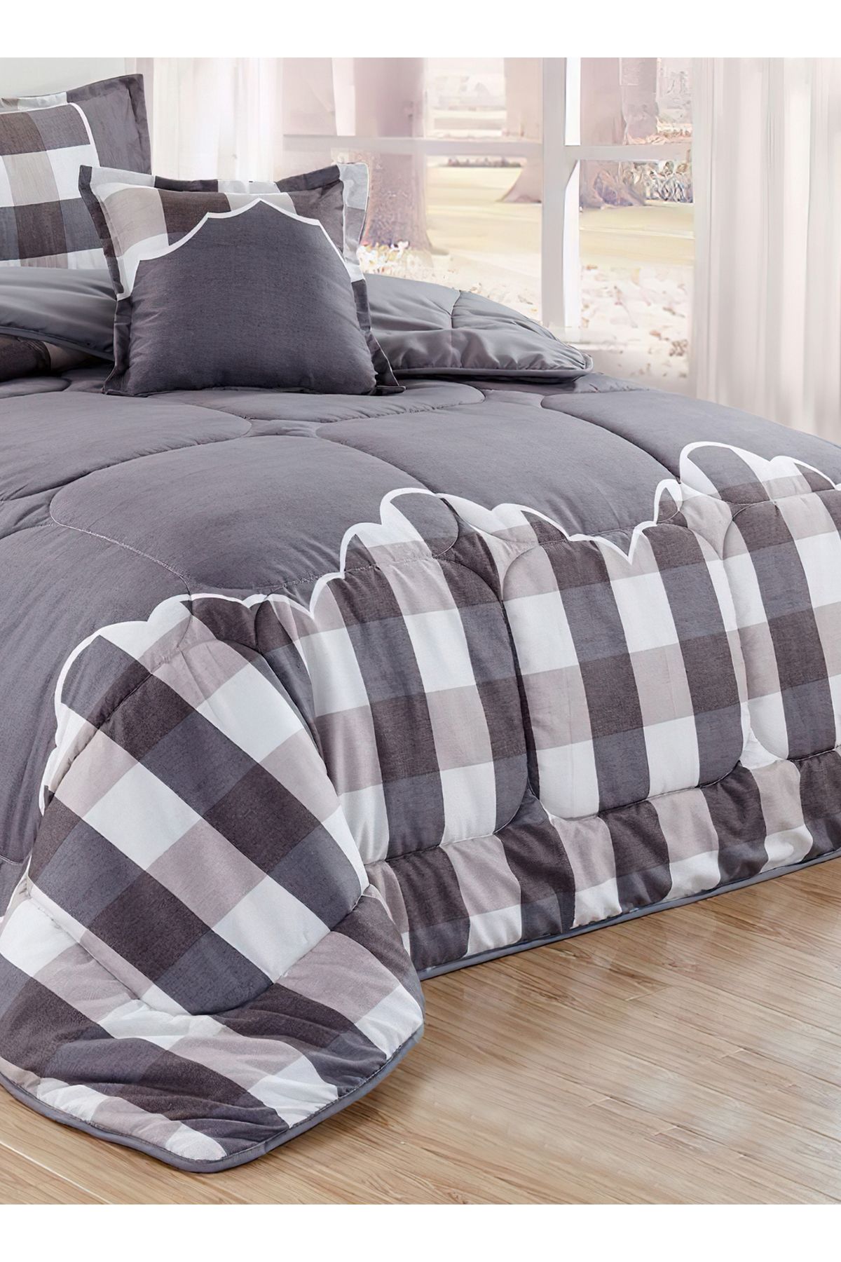 Generic-Comforter Set King Size 6 Pieces Comforter Set Twin Unisex Bedding Set 3