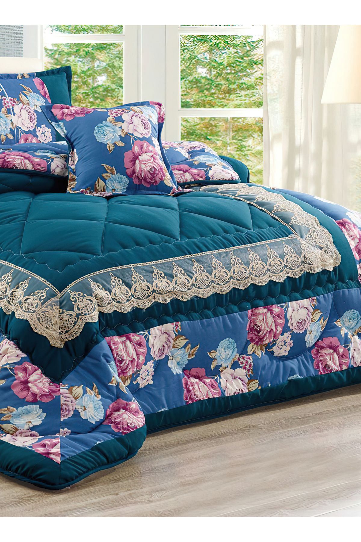 Generic-Comforter Set King Size 6 Pieces Comforter Set Twin Unisex Bedding Set 3