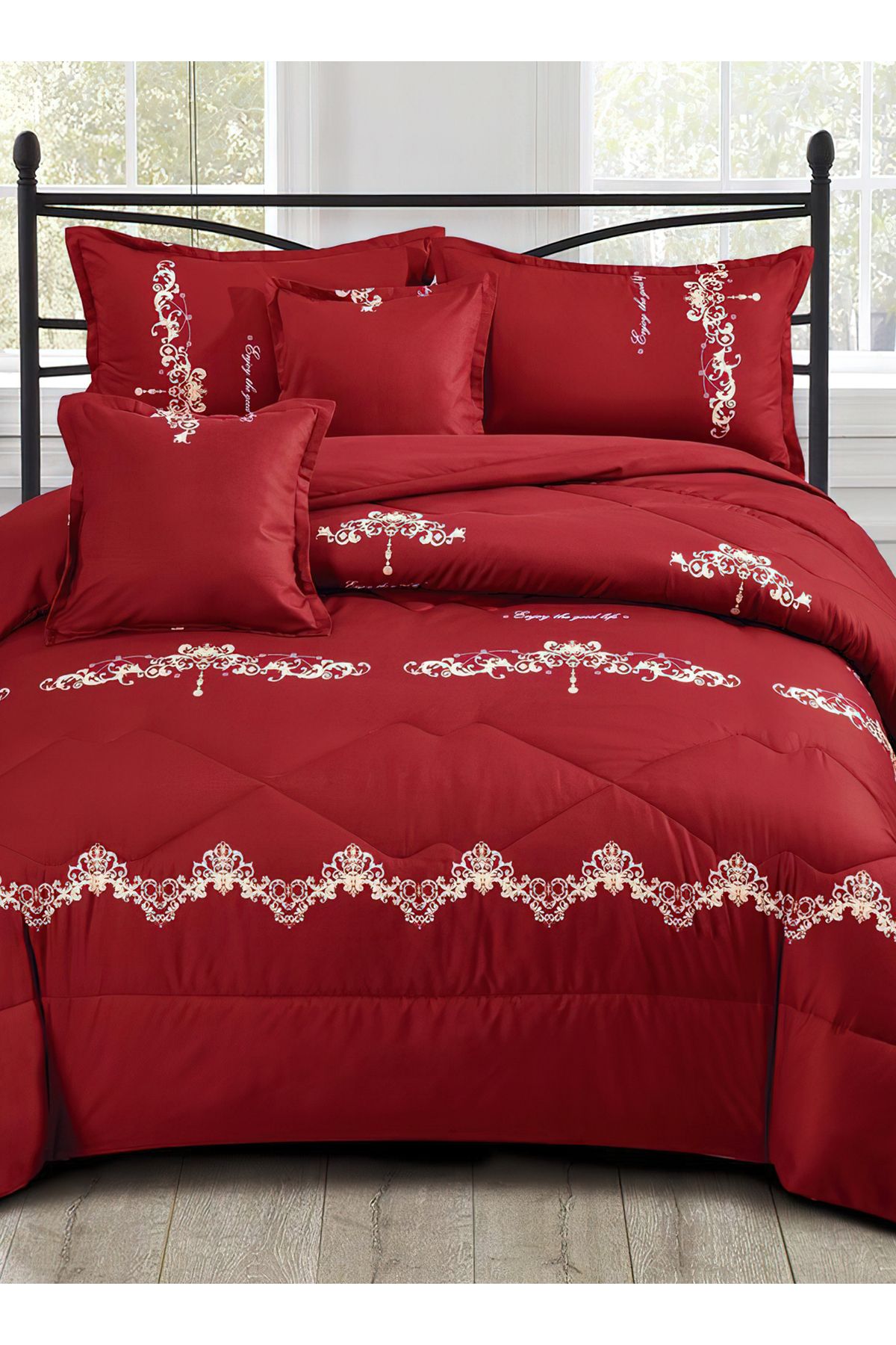 Generic-Comforter Set 4 Piece Single Size Elegant Bedspread Lightweight Comforter Suitable for All Seasons 4