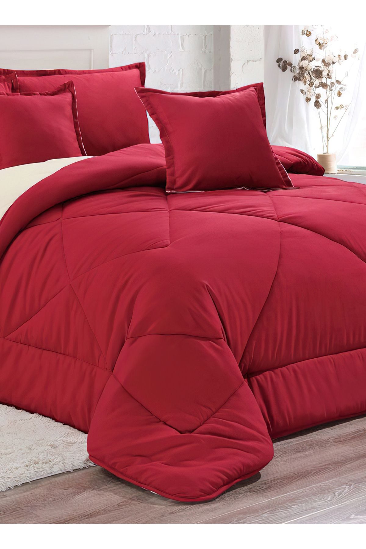 Generic-Comforter Set 4 Piece Single Size Elegant Bedspread Lightweight Comforter Suitable for All Seasons 4