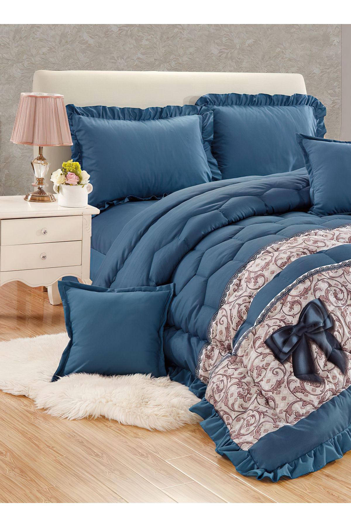 Generic-Comforter Set King Size 6 Pieces Comforter Set Twin Unisex Bedding Set 2