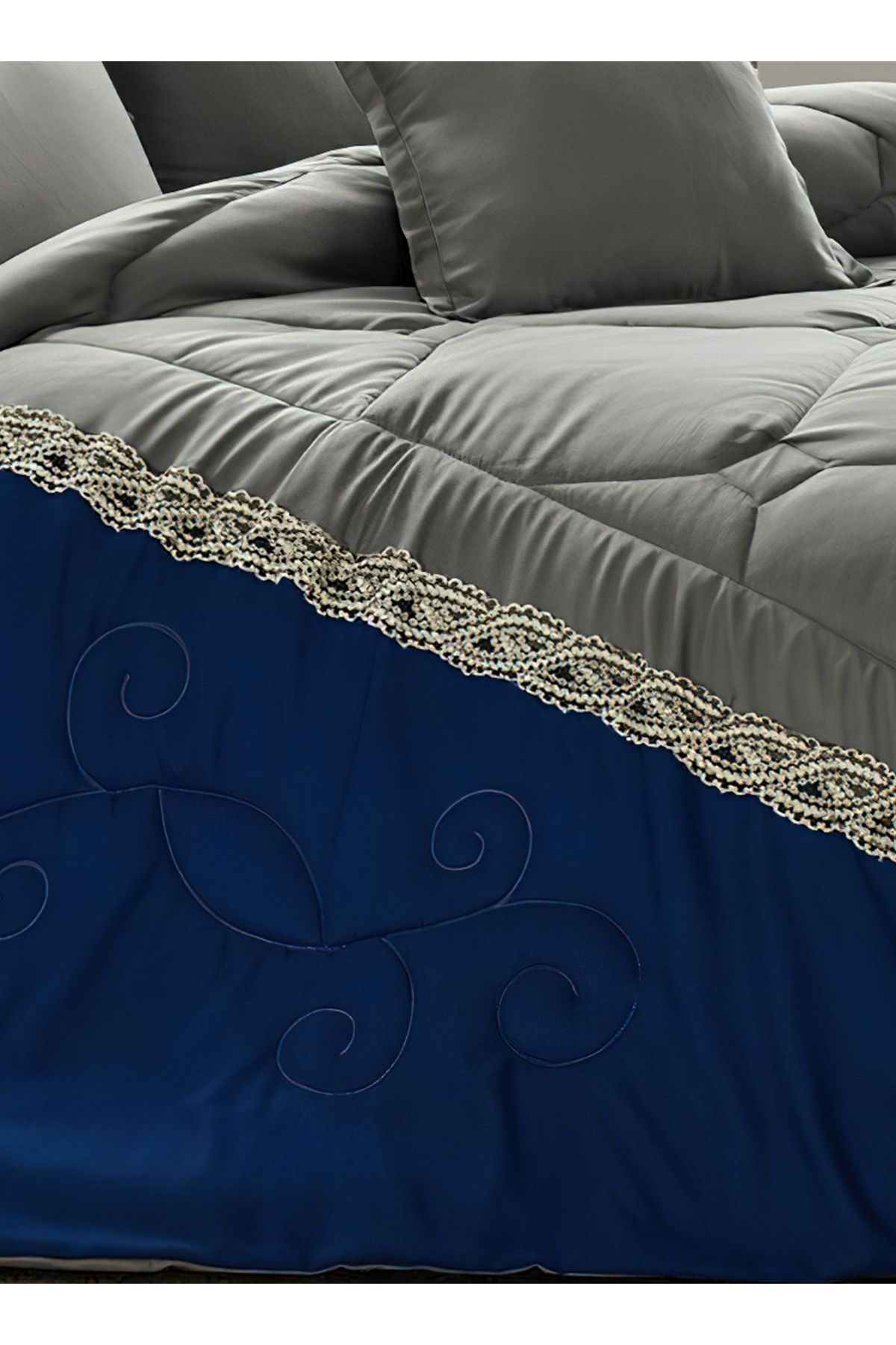 Generic-Comforter Set 4 Piece Single Size Elegant Bedspread Lightweight Comforter Suitable for All Seasons 5