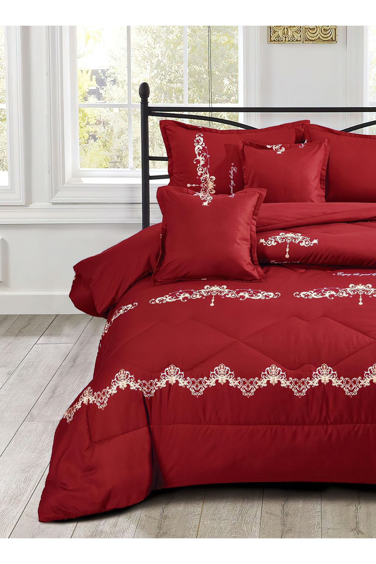 Generic-Comforter Set 4 Piece Single Size Elegant Bedspread Lightweight Comforter Suitable for All Seasons 2