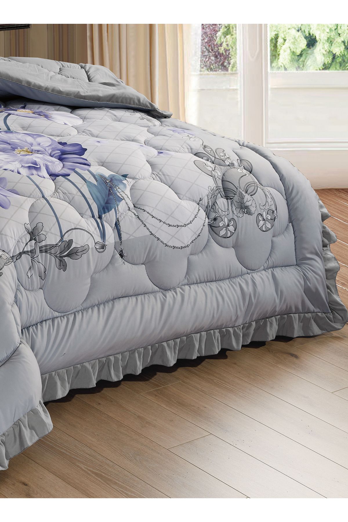 Generic-Comforter Set 4 Piece Single Size Elegant Bedspread Lightweight Comforter Suitable for All Seasons 2