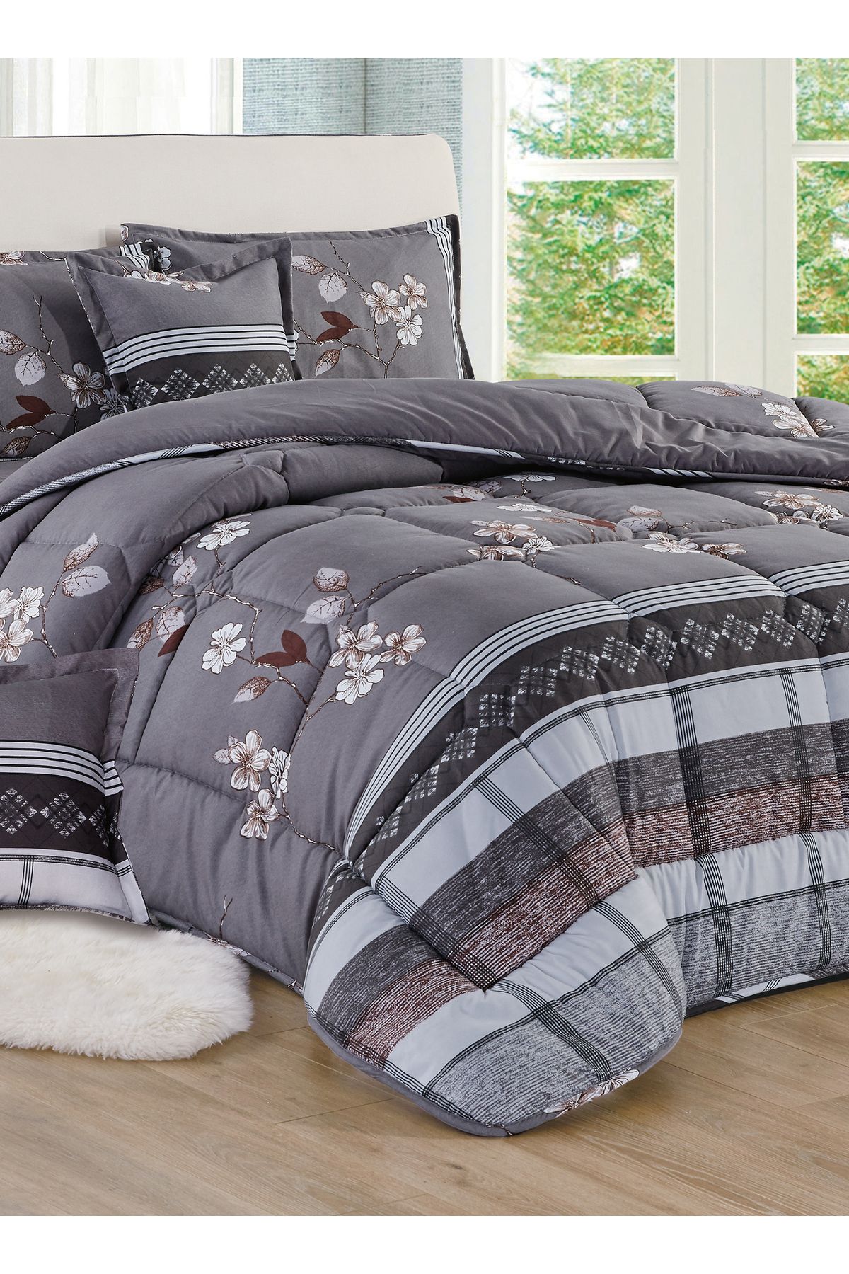 Generic-Comforter Set King Size 6 Pieces Comforter Set Twin Unisex Bedding Set 5