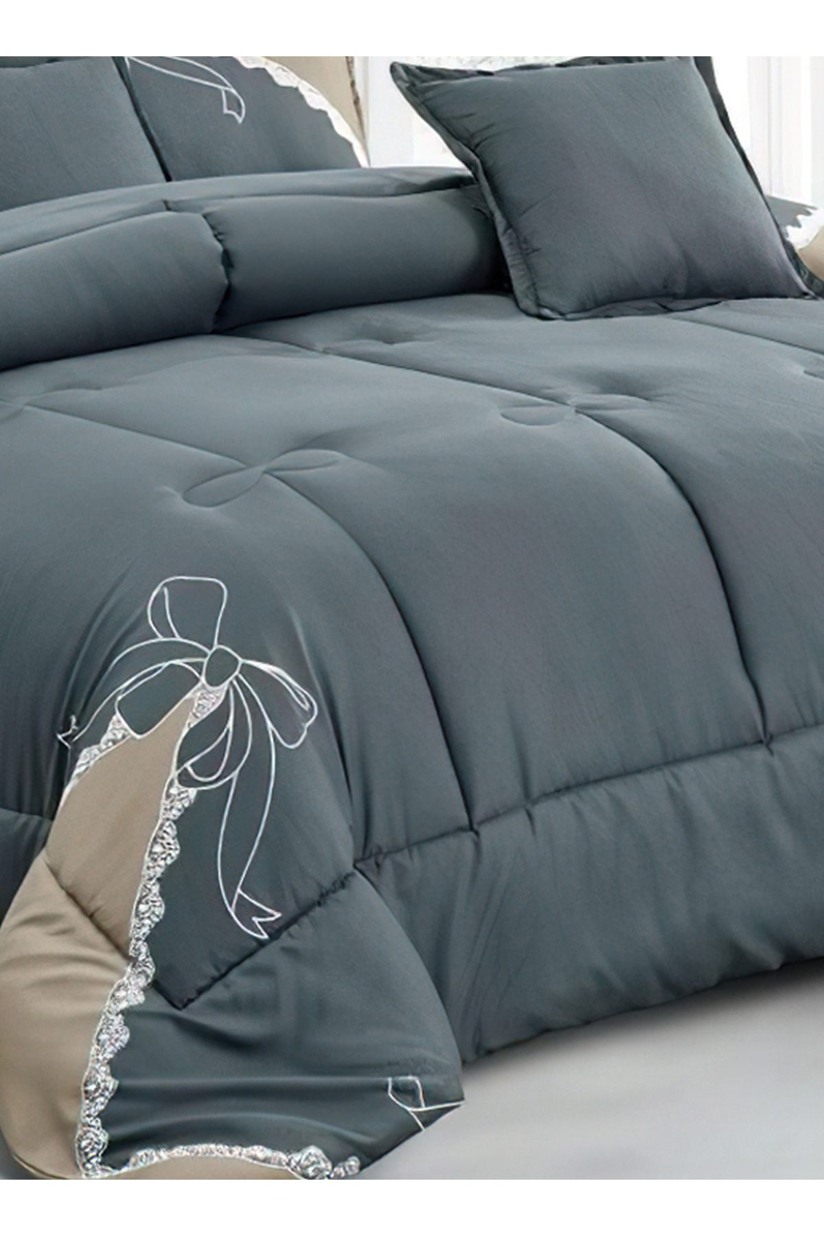 Generic-Comforter Set 4 Piece Single Size Elegant Bedspread Lightweight Comforter Suitable for All Seasons 5