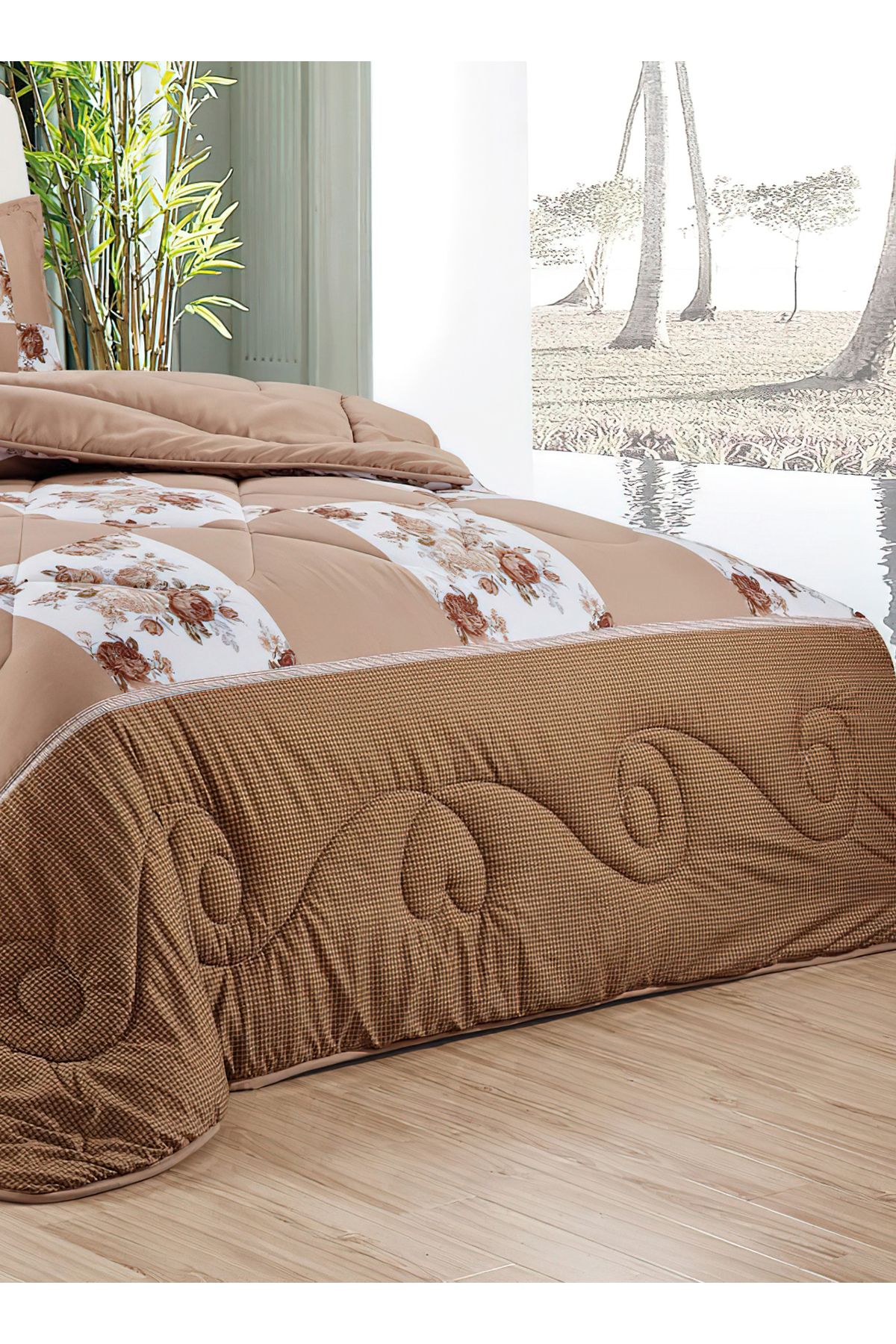 Generic-Comforter Set 4 Piece Single Size Elegant Bedspread Lightweight Comforter Suitable for All Seasons 3