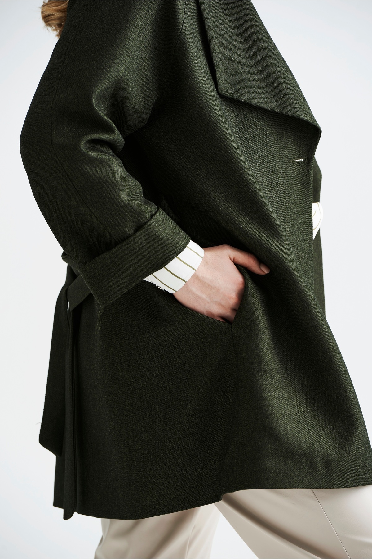 EVEN plus size-Green Polyviscose Plus Size Women's Jacket 3
