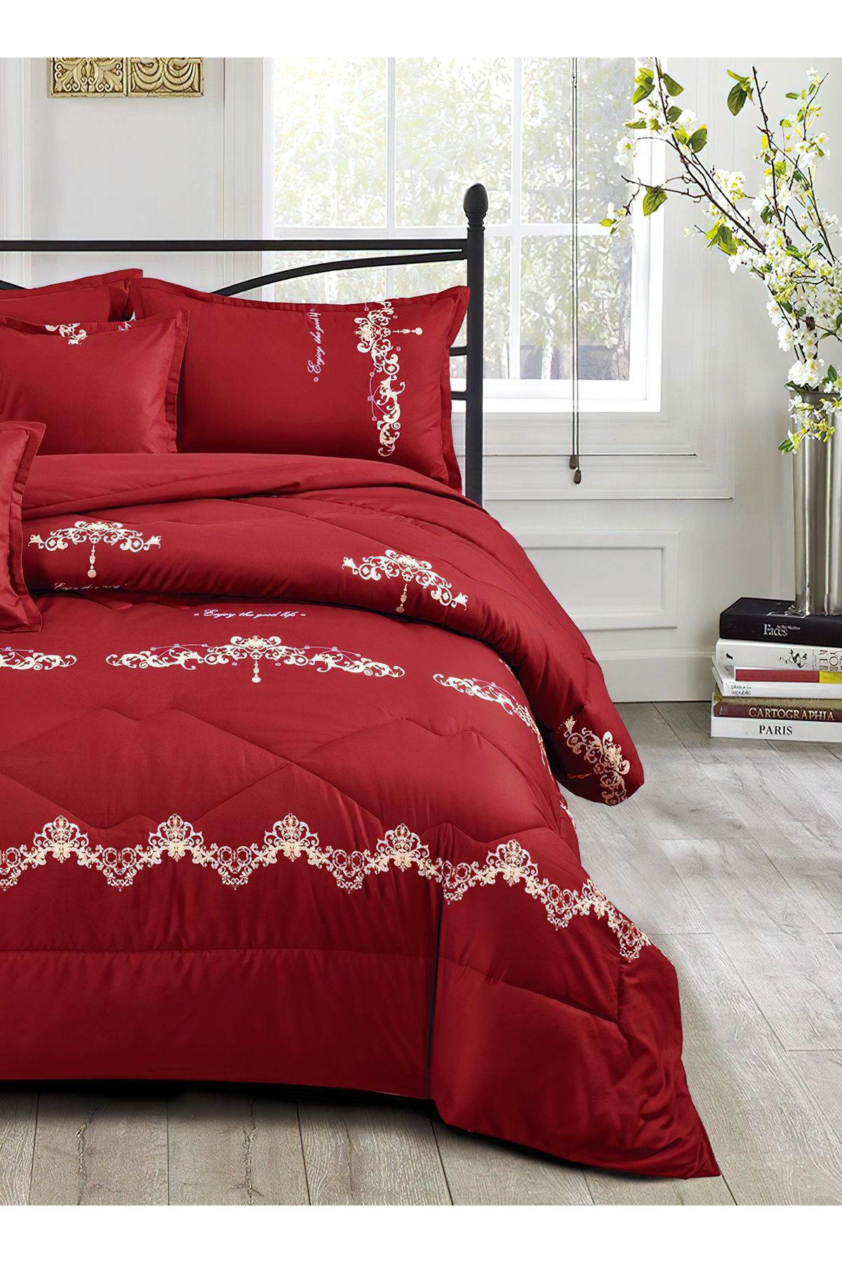 Generic-Comforter Set 4 Piece Single Size Elegant Bedspread Lightweight Comforter Suitable for All Seasons 3