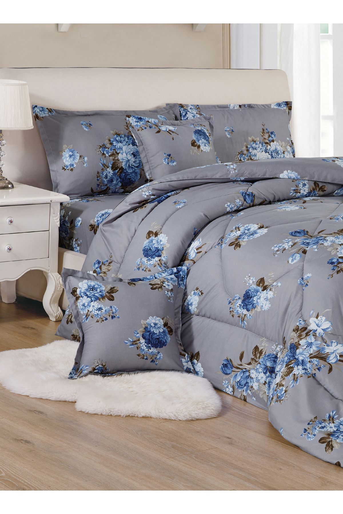 Generic-Comforter Set 4 Piece Single Size Elegant Bedspread Lightweight Comforter Suitable for All Seasons 2