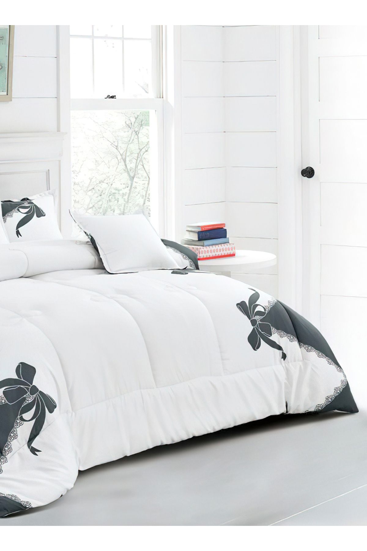 Generic-Comforter Set 4 Piece Single Size Elegant Bedspread Lightweight Comforter Suitable for All Seasons 3