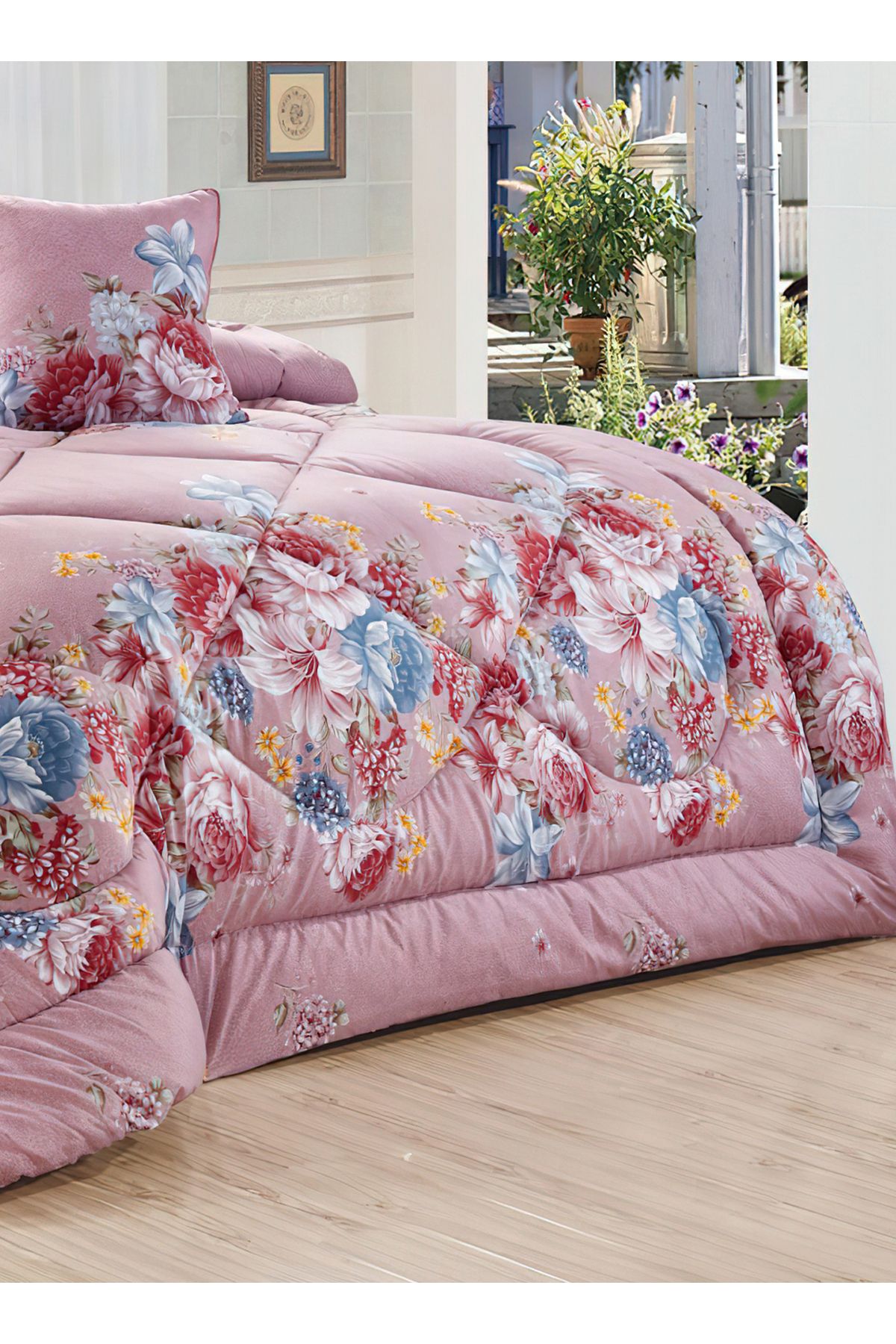 Generic-Comforter Set 4 Piece Single Size Elegant Bedspread Lightweight Comforter Suitable for All Seasons 3