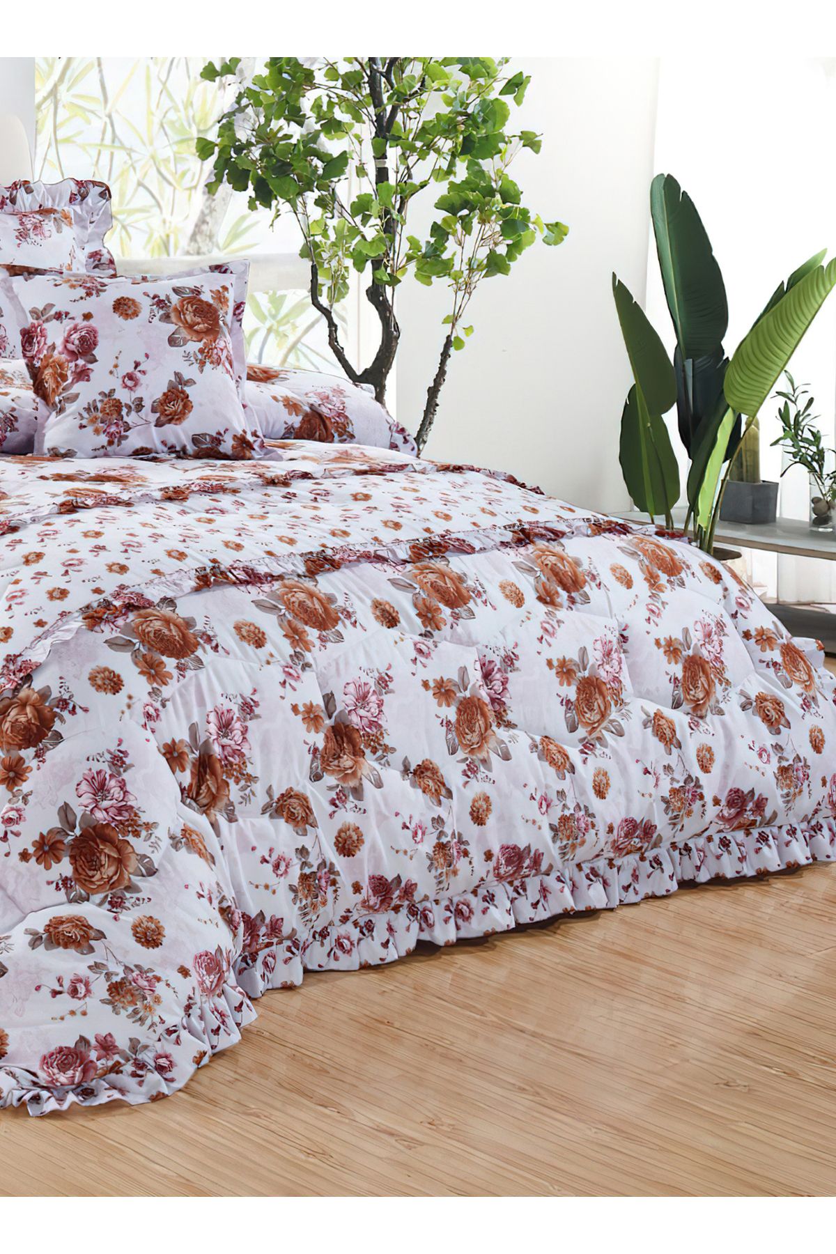 Generic-Comforter Set 4 Piece Single Size Elegant Bedspread Lightweight Comforter Suitable for All Seasons 3